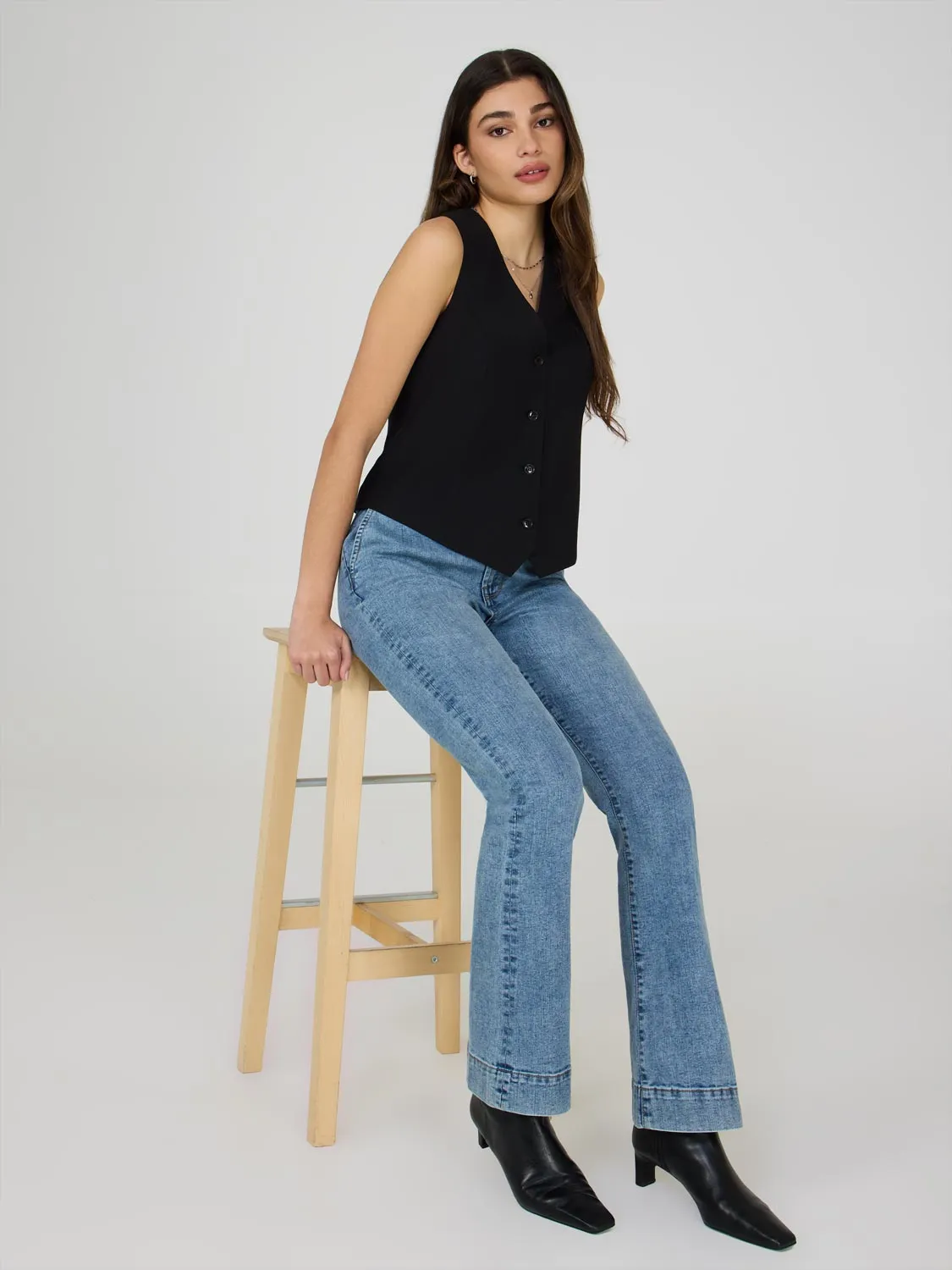 Flare Leg Jeans relaxed fit