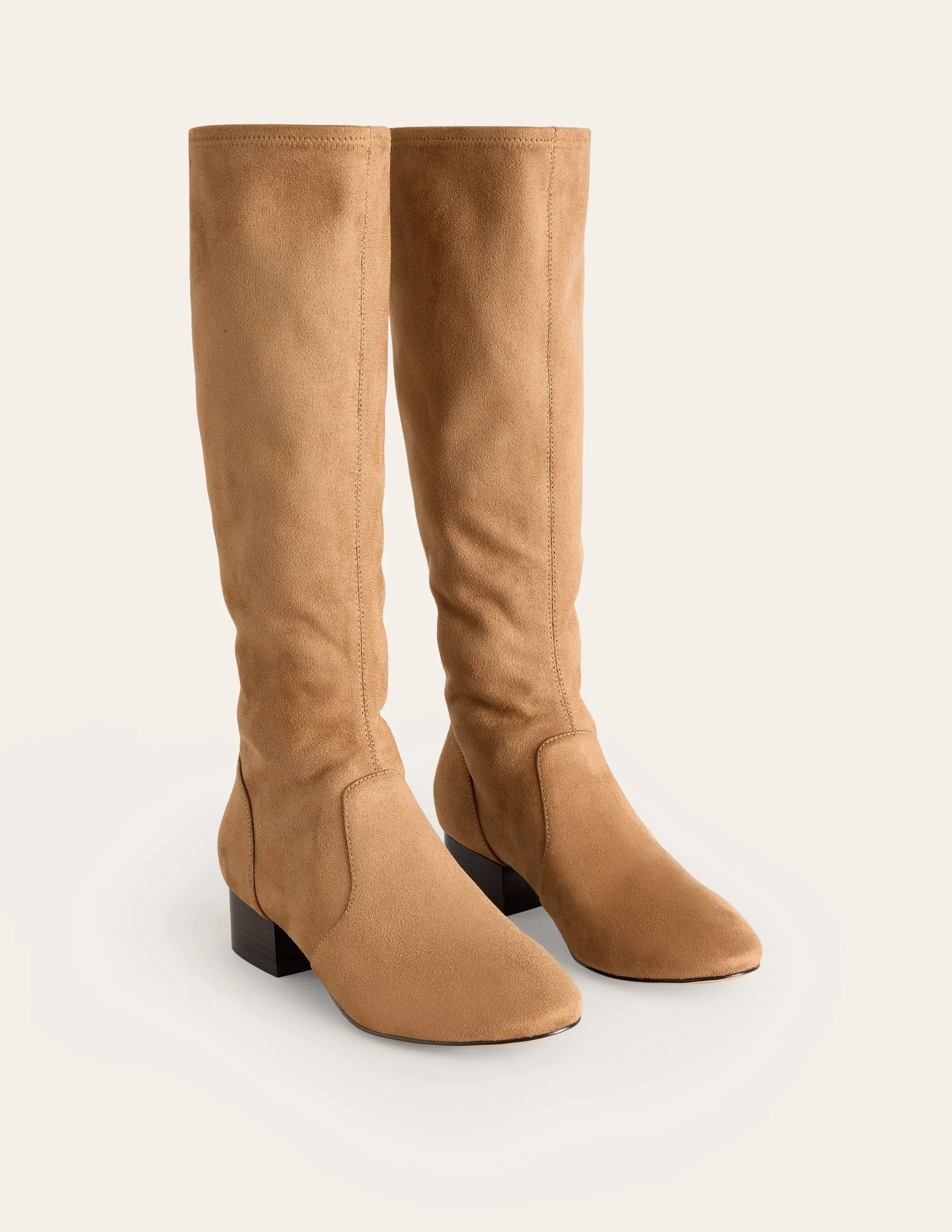 Flat Stretch Knee Boots-Acorn modern style