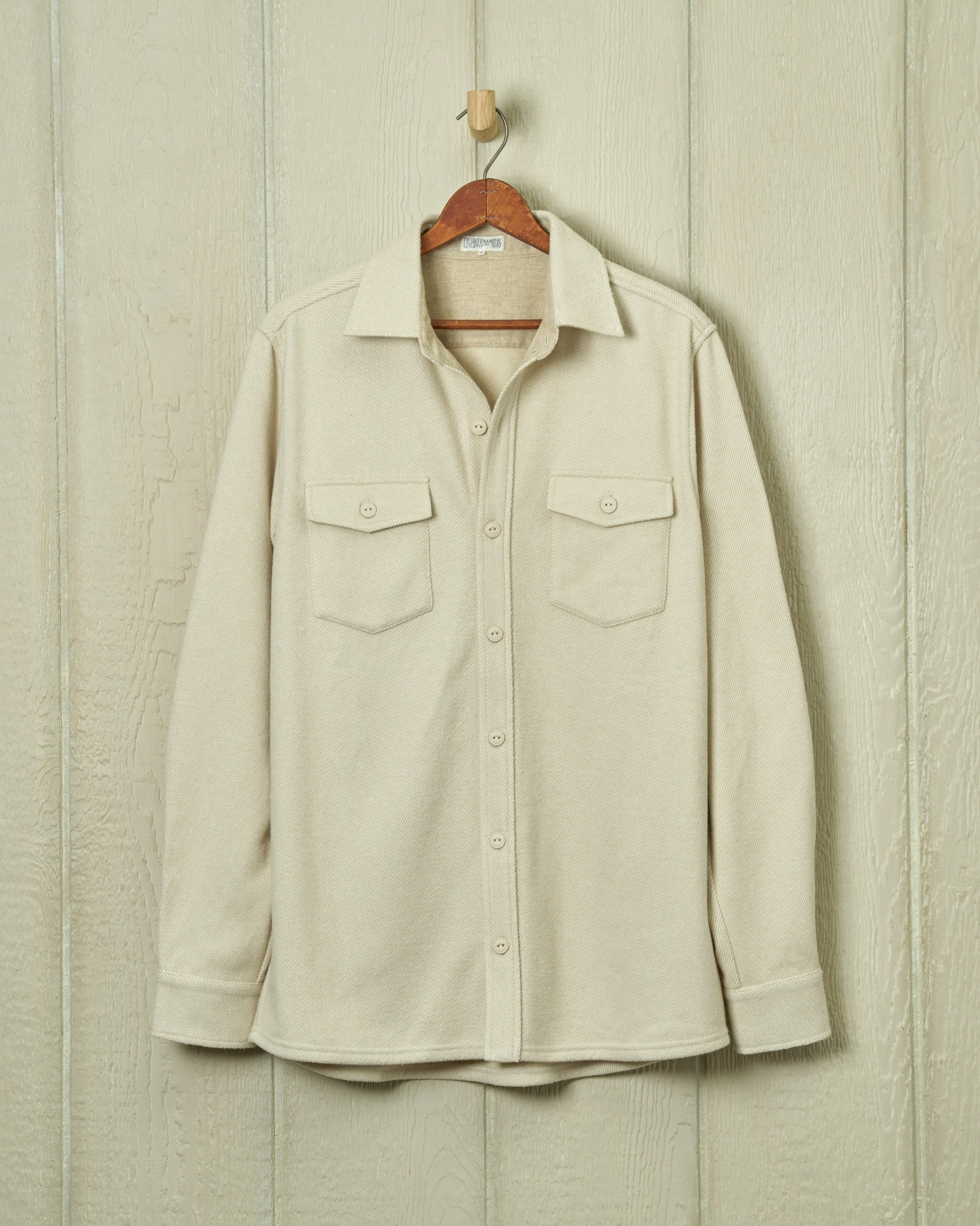 Fleece Overshirt in Sand Metro Ready