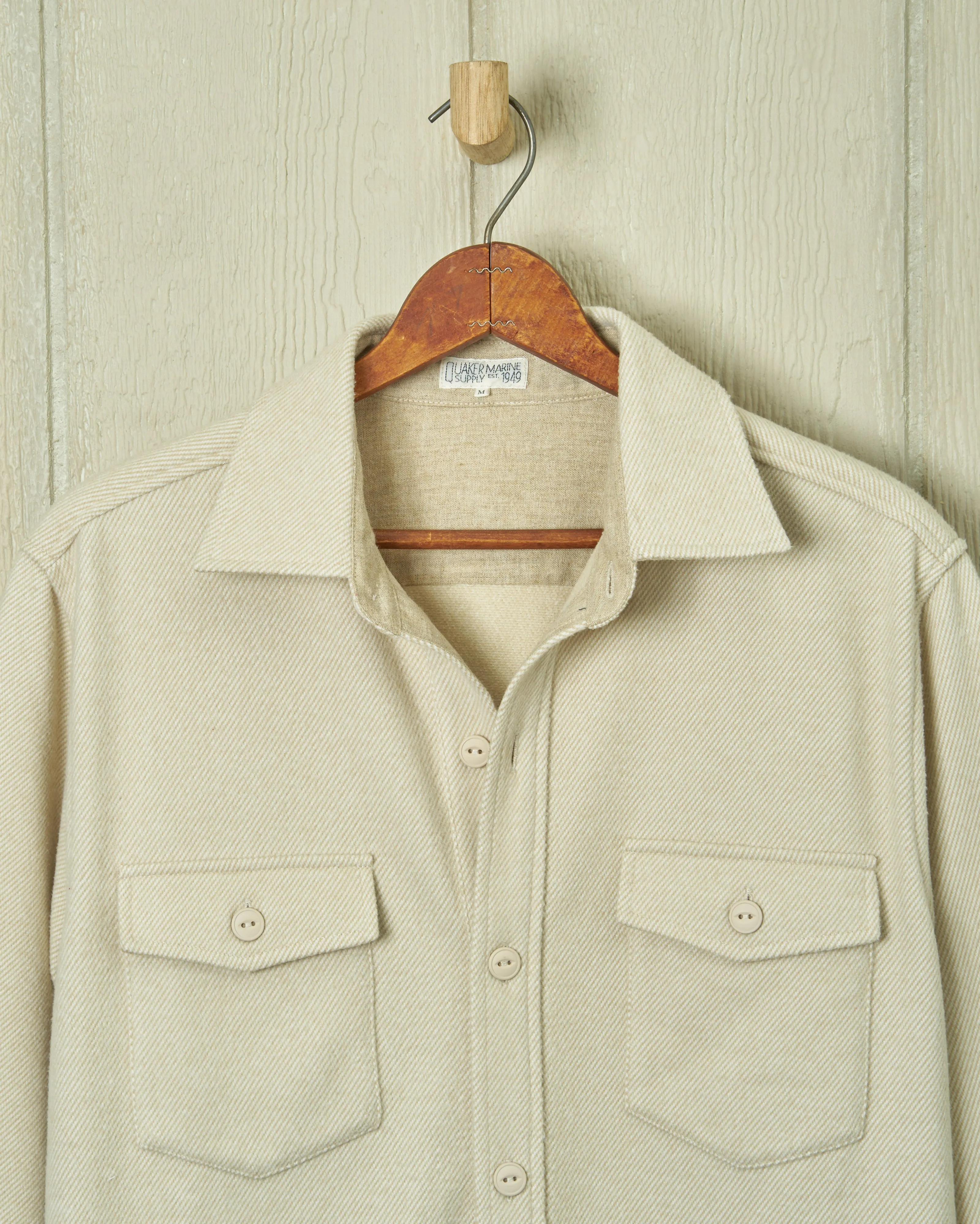 Fleece Overshirt in Sand Daily Calm