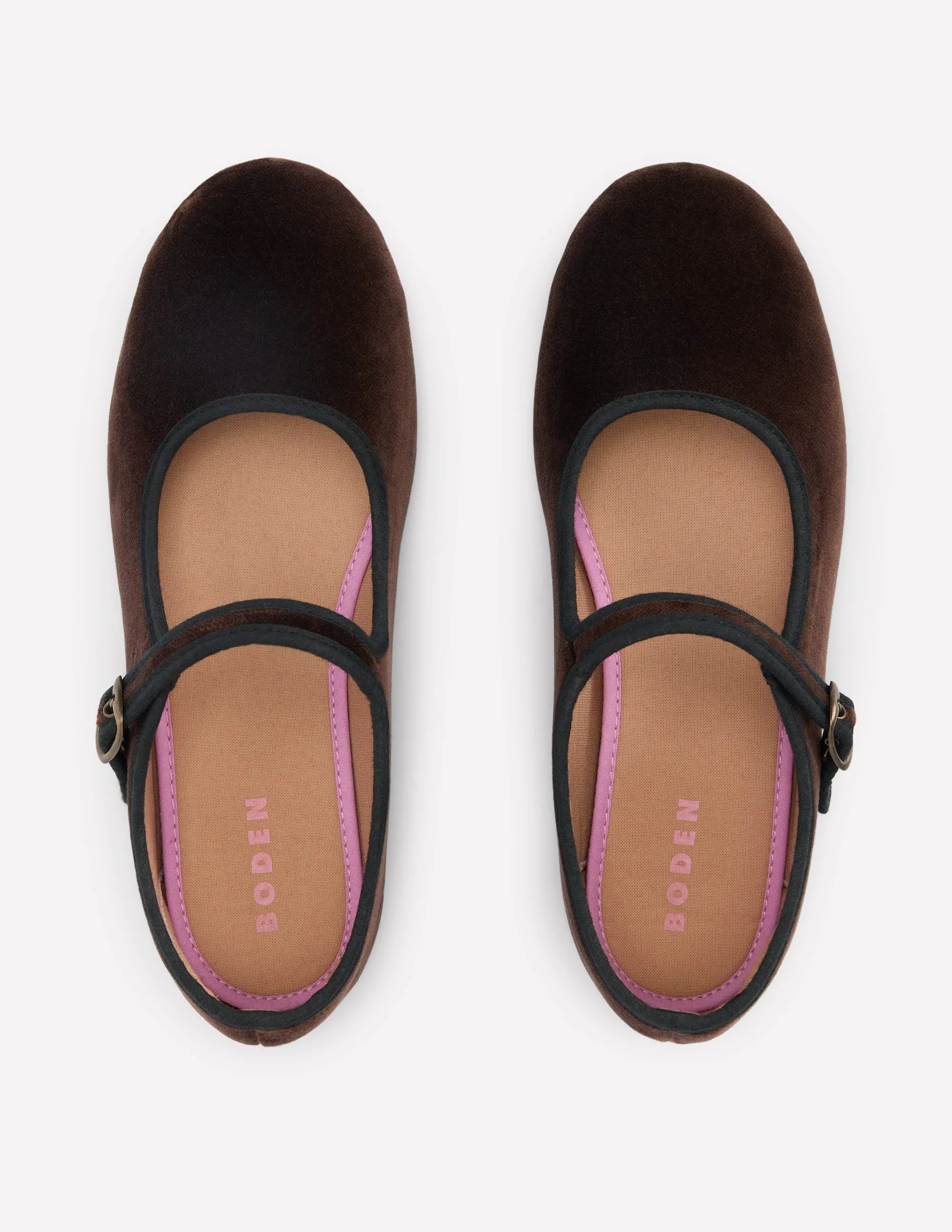 Flexi Mary Jane-Chocolate Velvet family essential