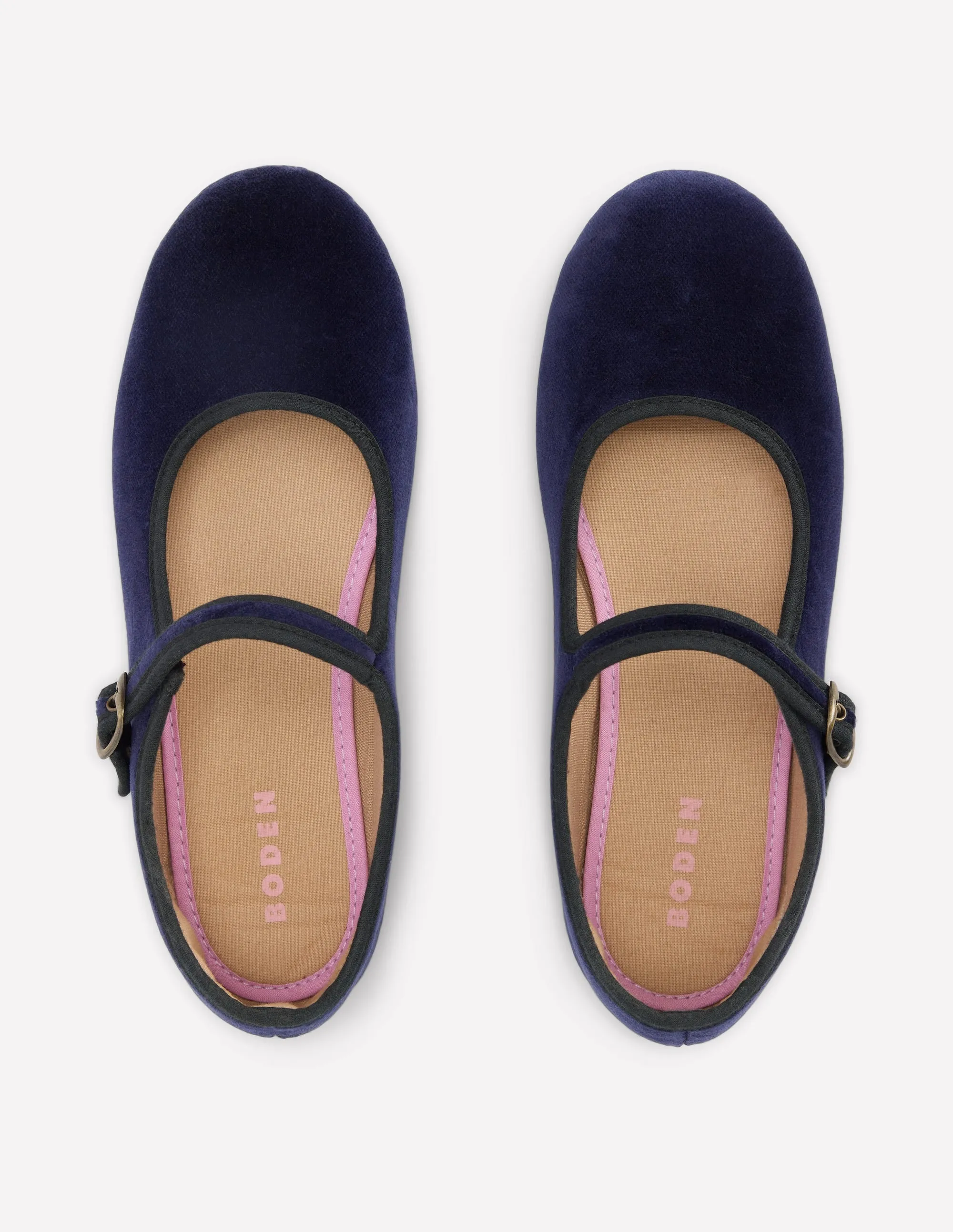 Flexi Mary Jane-Navy/White Stripe elastic upper