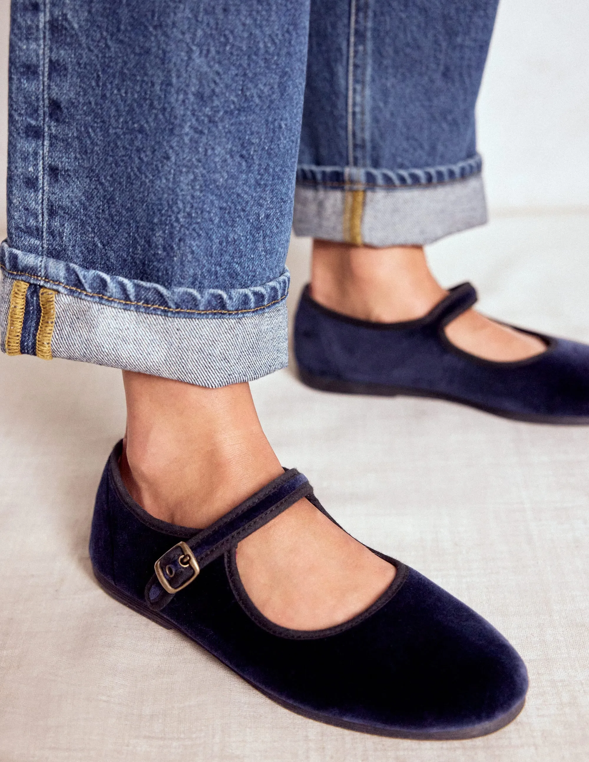 Flexi Mary Jane-Navy/White Stripe cool design