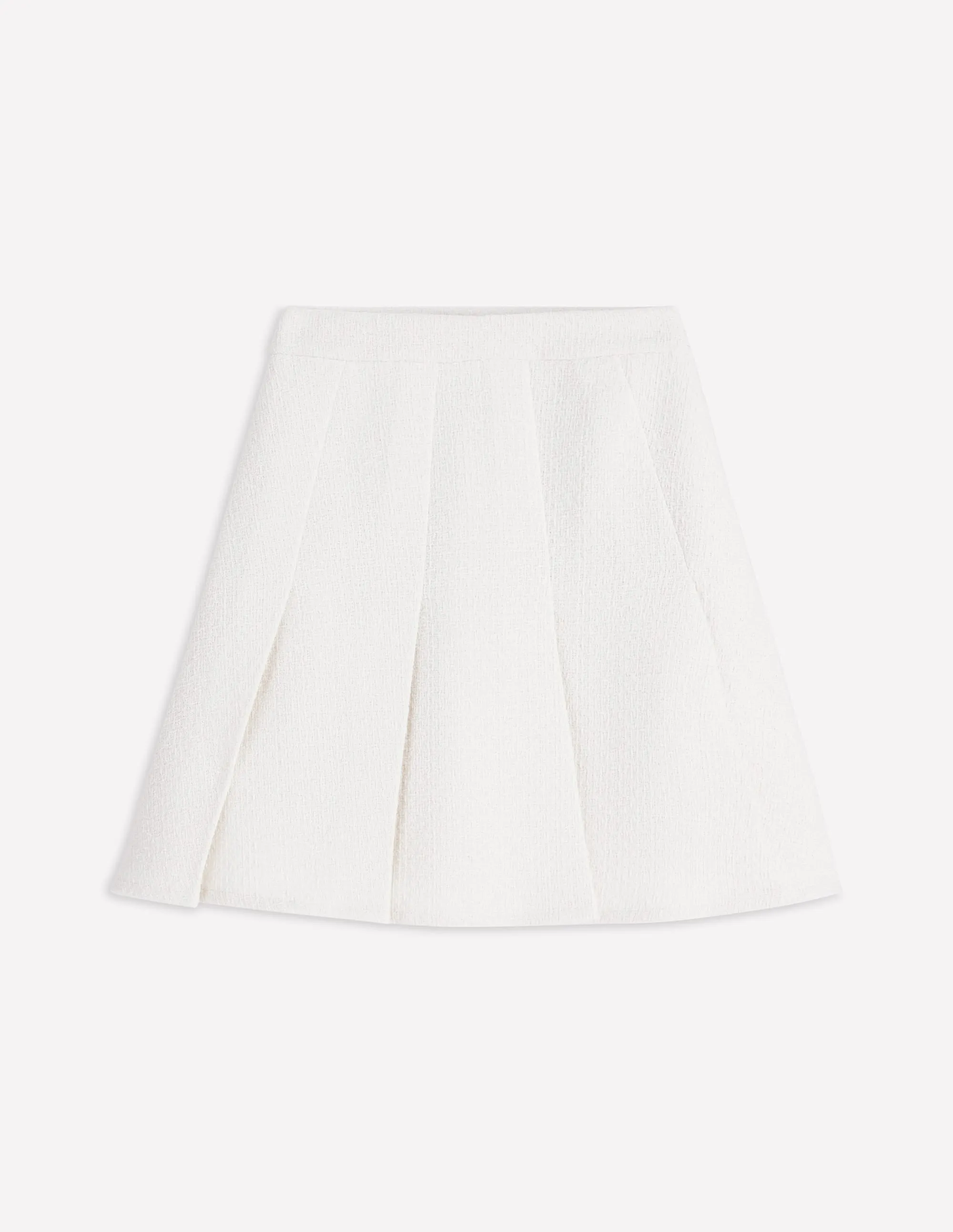 Flippy Textured Skirt-White vibe trend