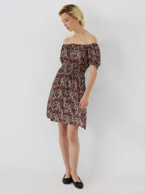 Floral Print Milkmaid Mini Dress romantic soul
