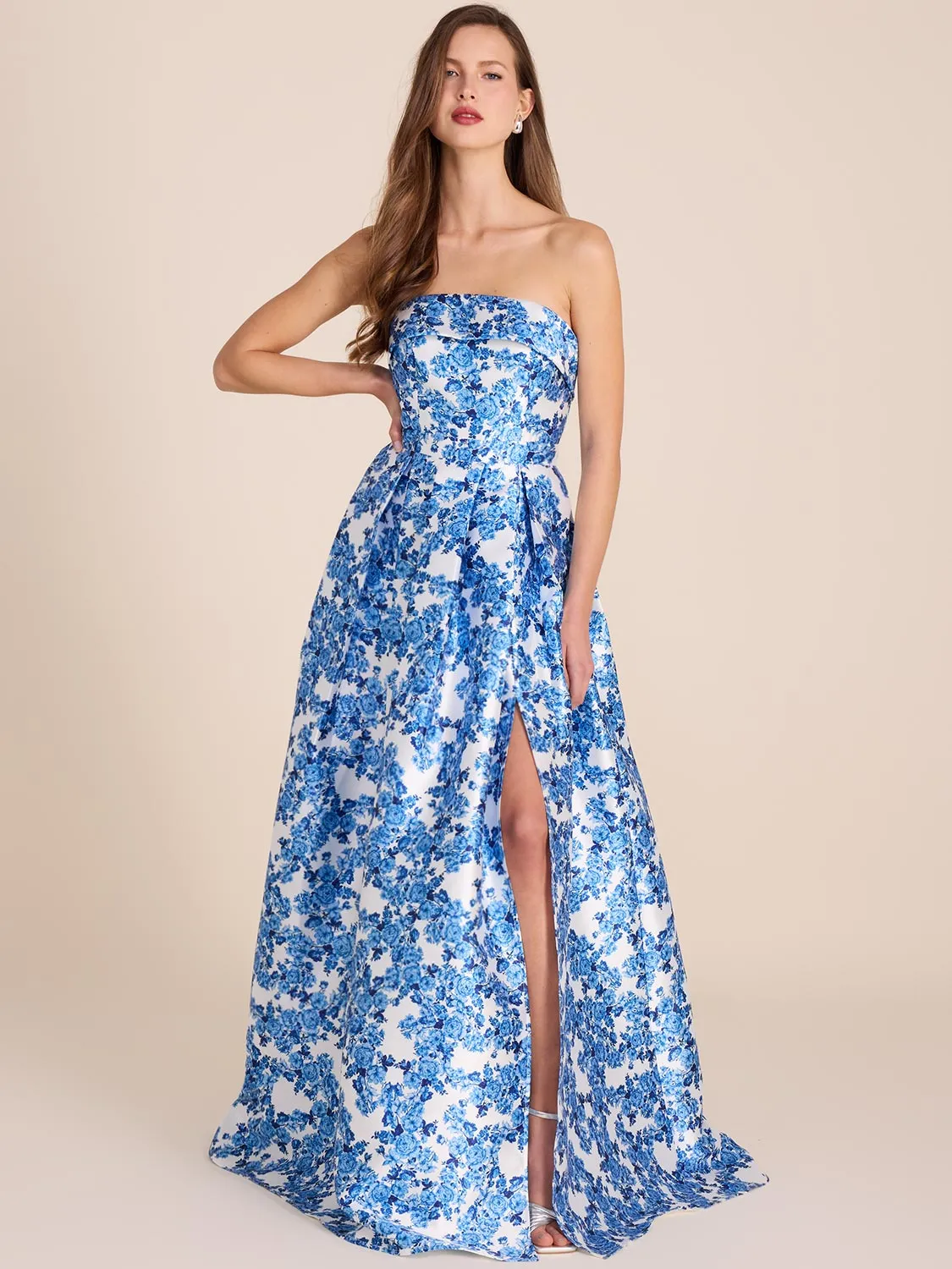 Floral Strapless Ball Gown birthday gift