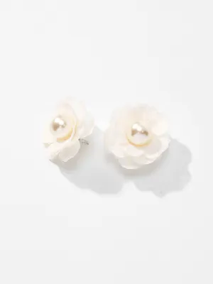 Flower Earring With Pearl warm summer