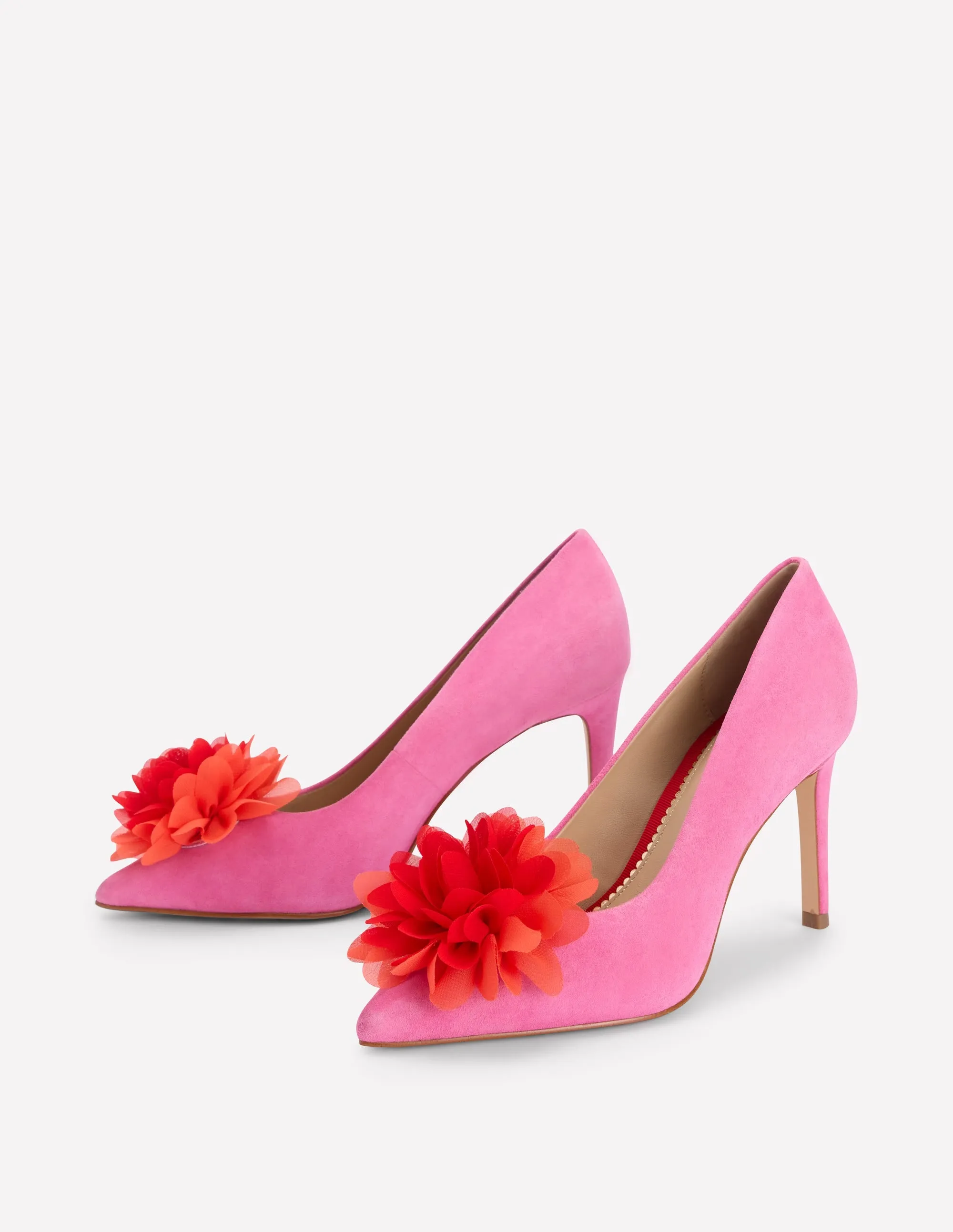 Flower Point Heels-Hot Pink limited edition