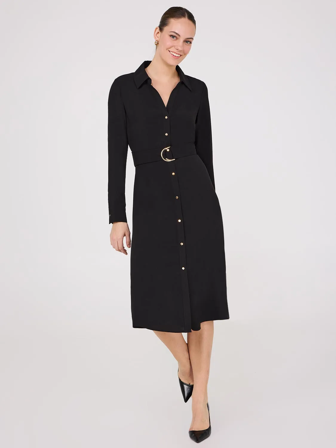Flowy Shirt Dress fashion simple