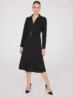 Flowy Shirt Dress modern edge