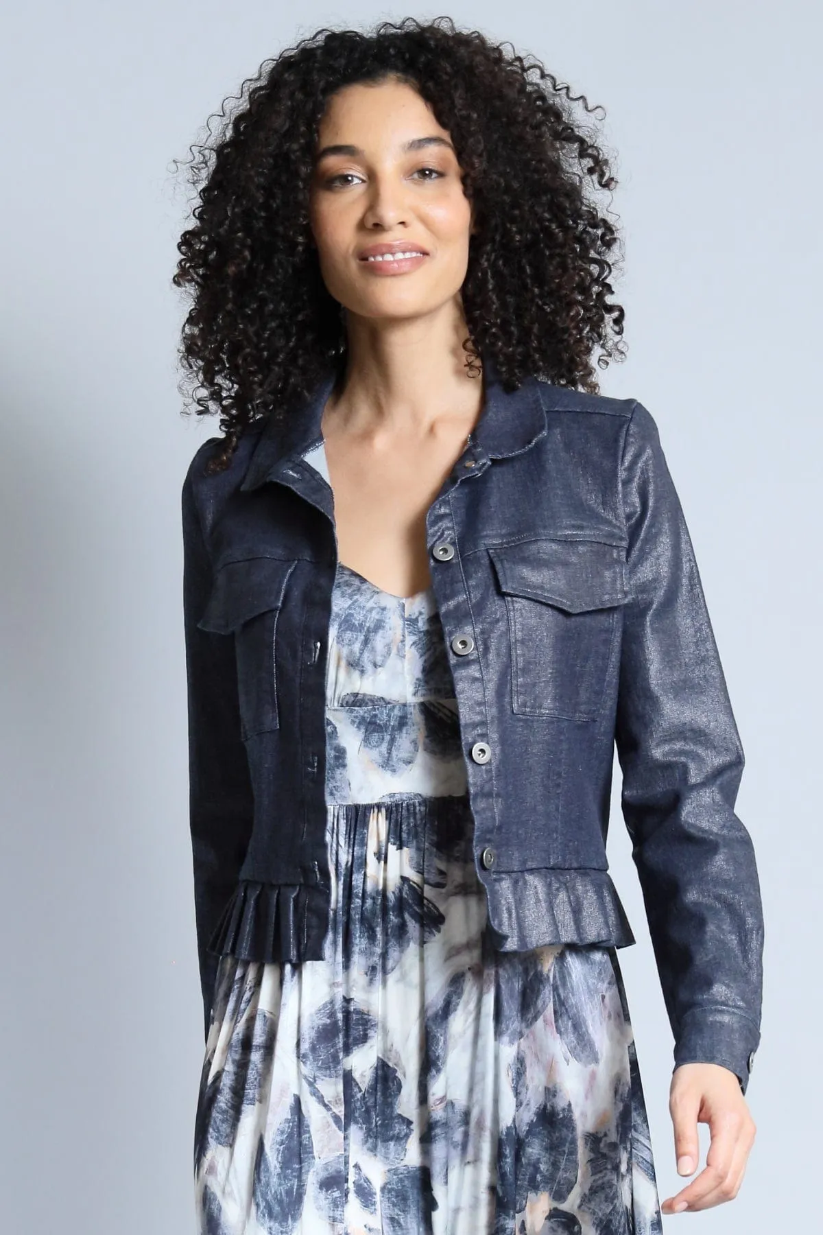 Foil Denim Jacket nature fit wear
