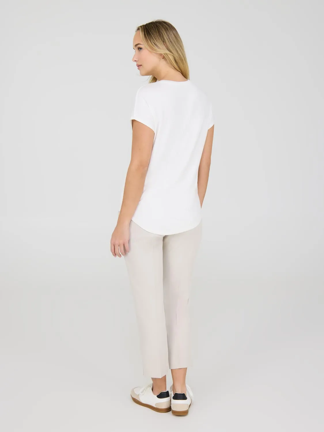 Foil Floral Print Graphic T-Shirt All Time Look