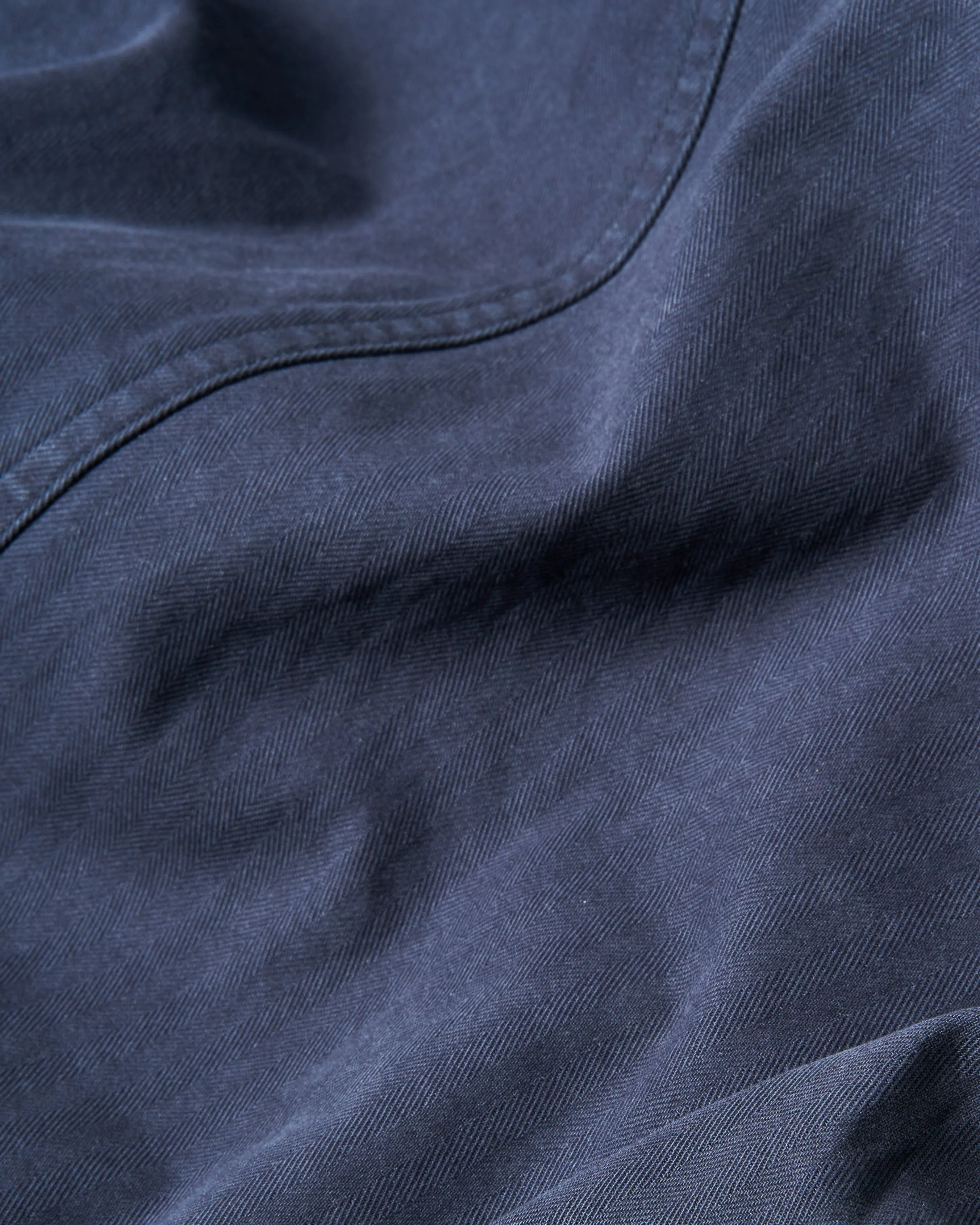 French Workmans Jacket in Navy Herringbone year-round protector
