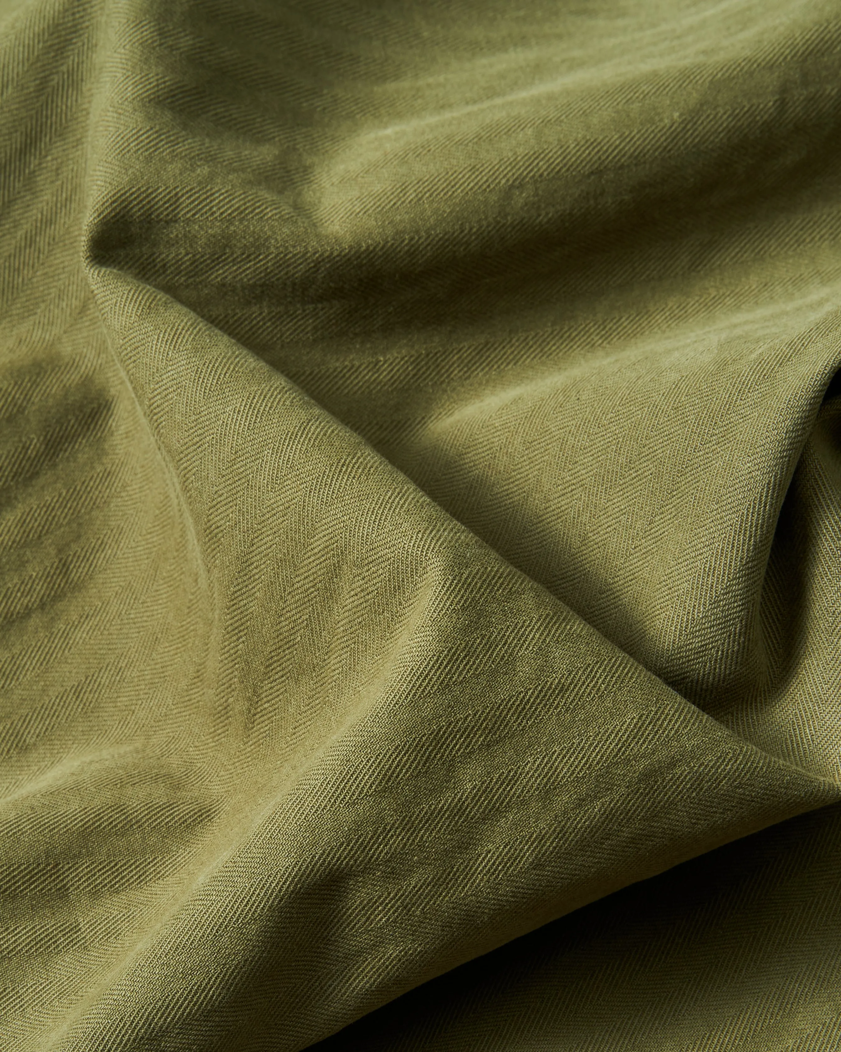 French Workmans Jacket in Olive Herringbone cool season coat