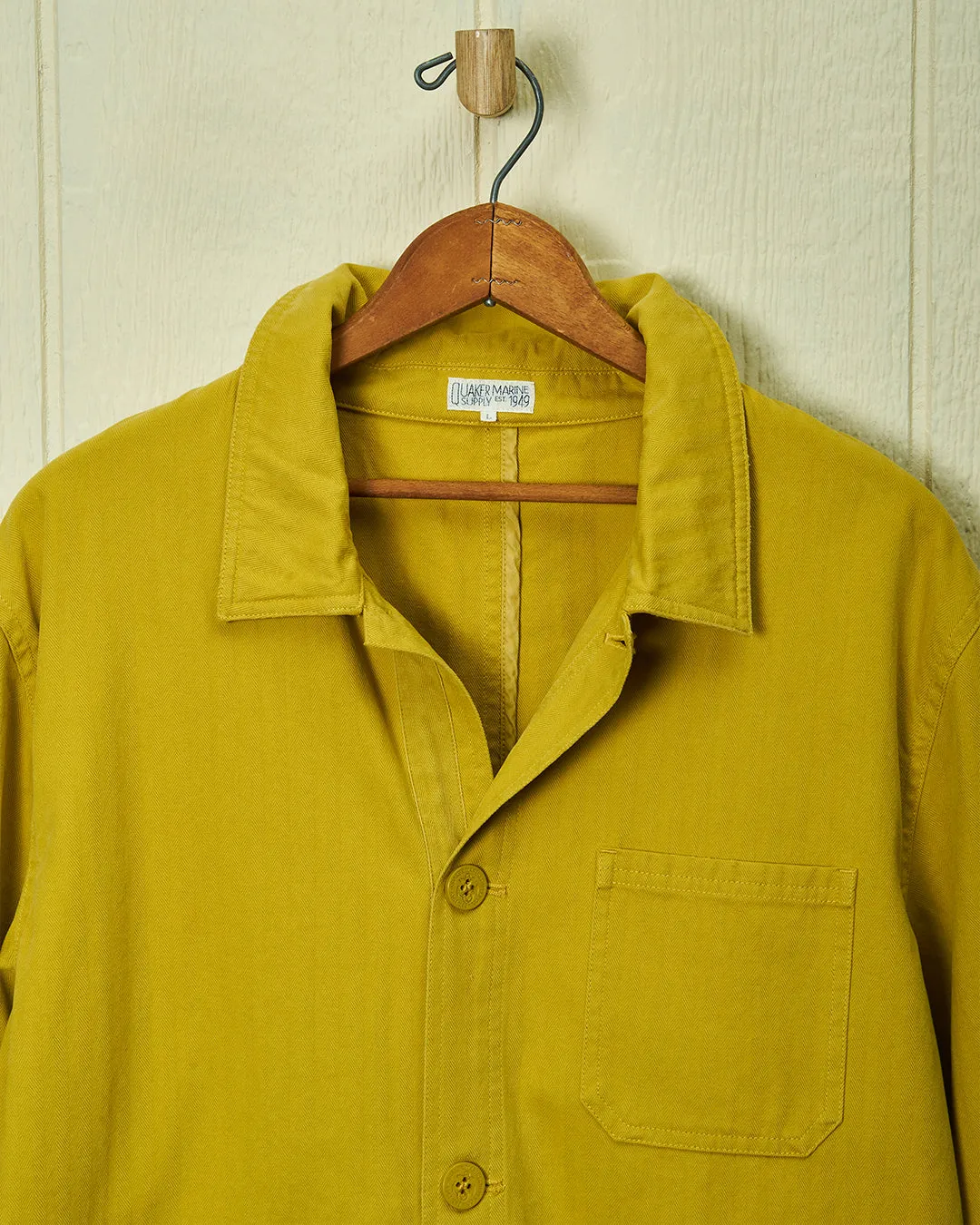 French Workmans Jacket in Squash Herringbone soft touch fit