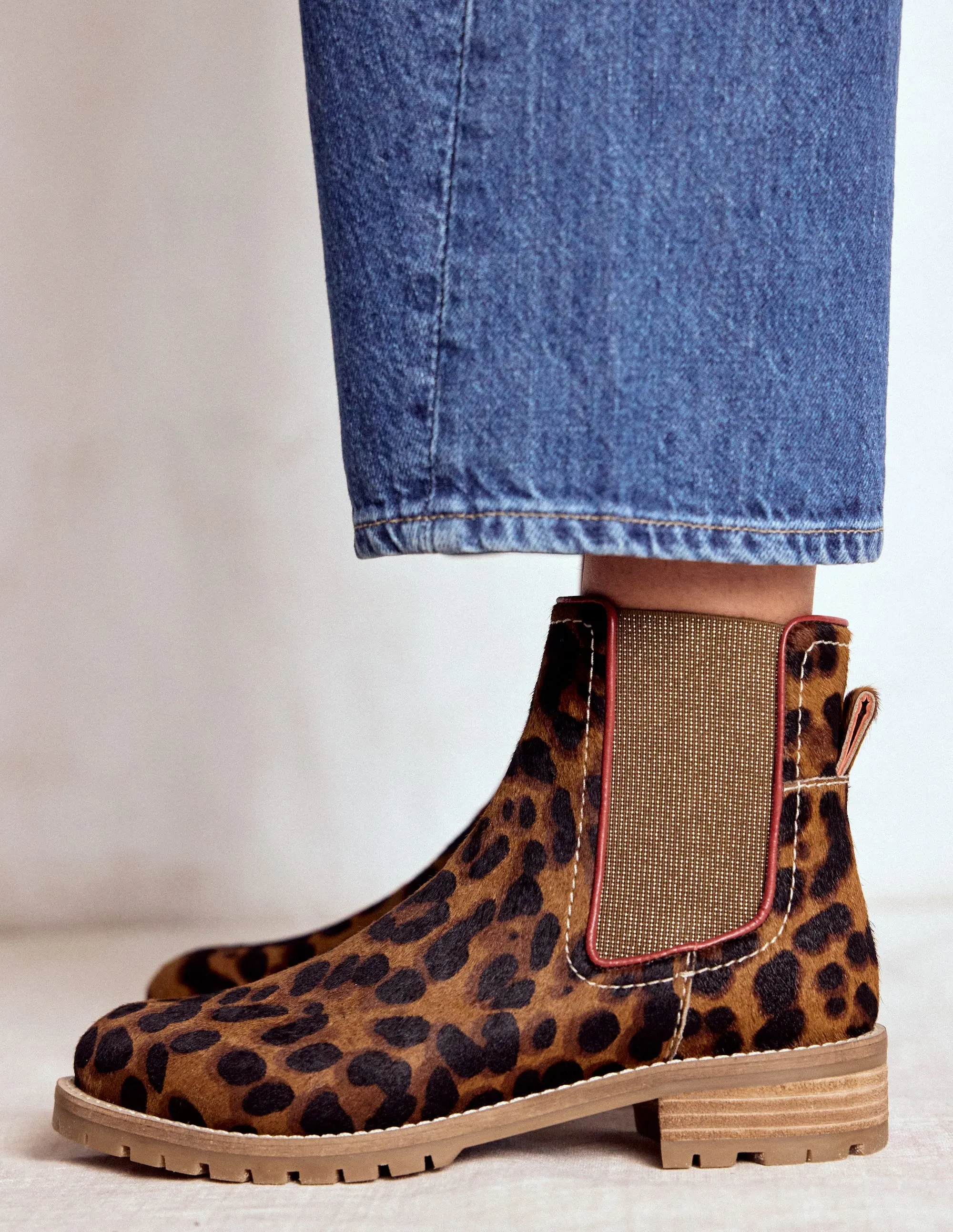 Freya Chelsea Boots-Leopard durable support