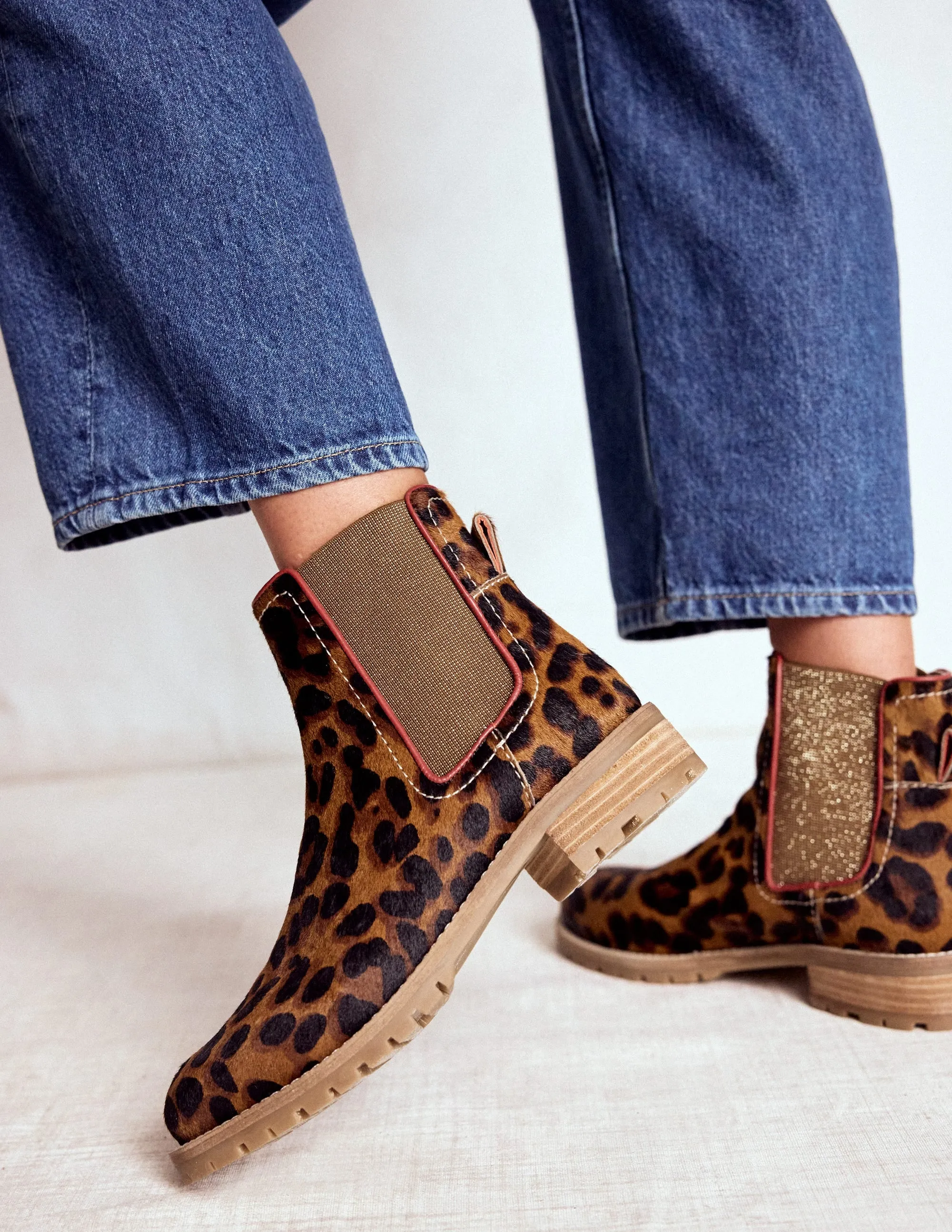Freya Chelsea Boots-Leopard multifunctional