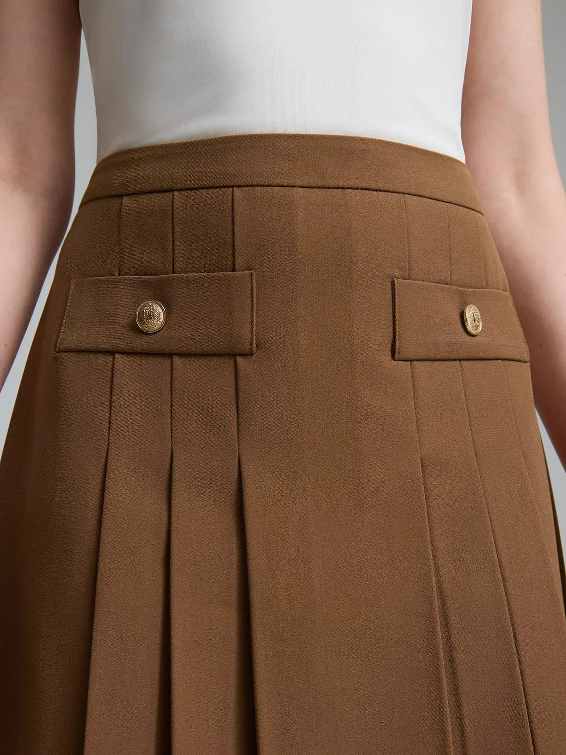 Front Pleated Mini Skirt fashion trend