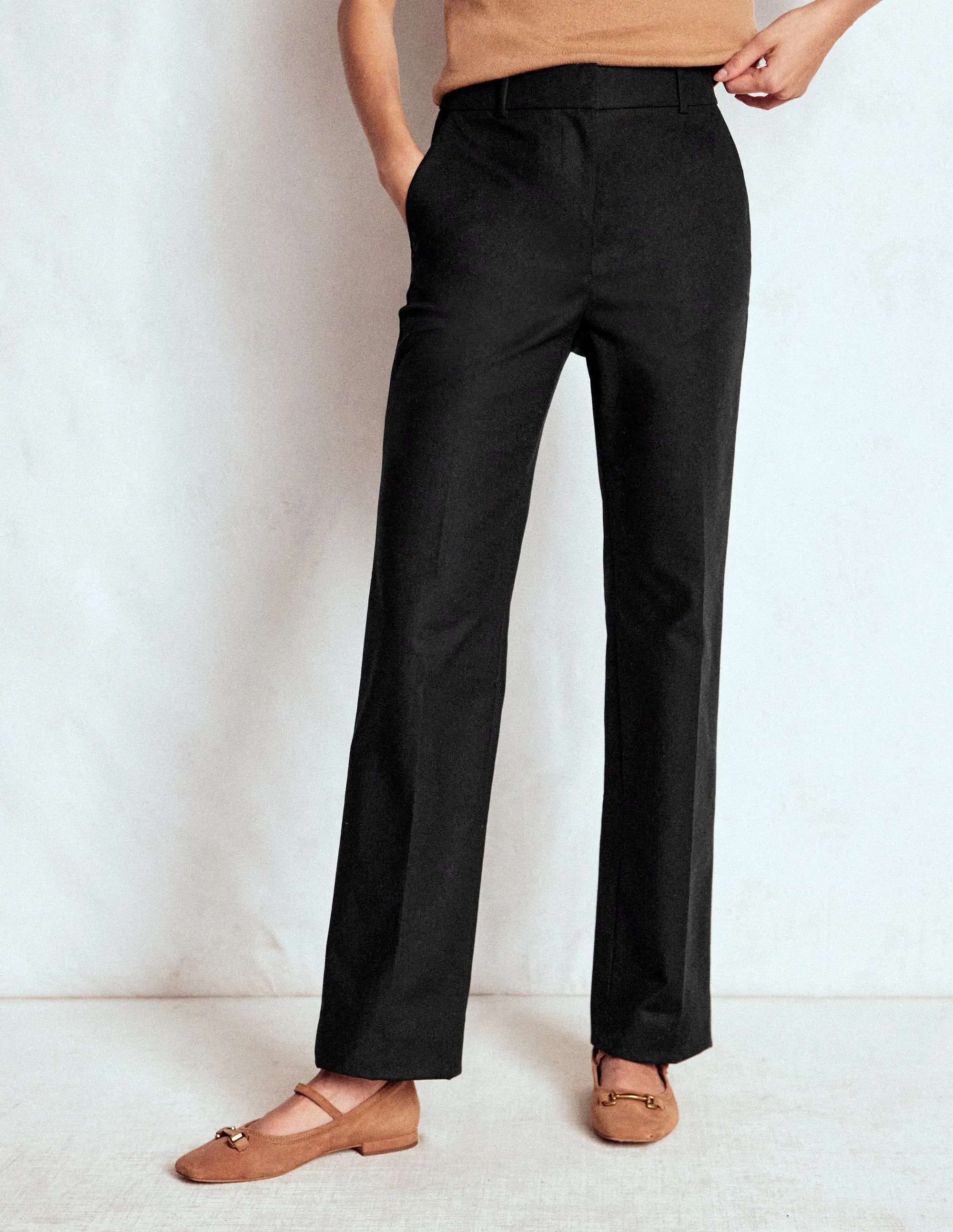 Full Length Canonbury Trousers-Black anniversary gift