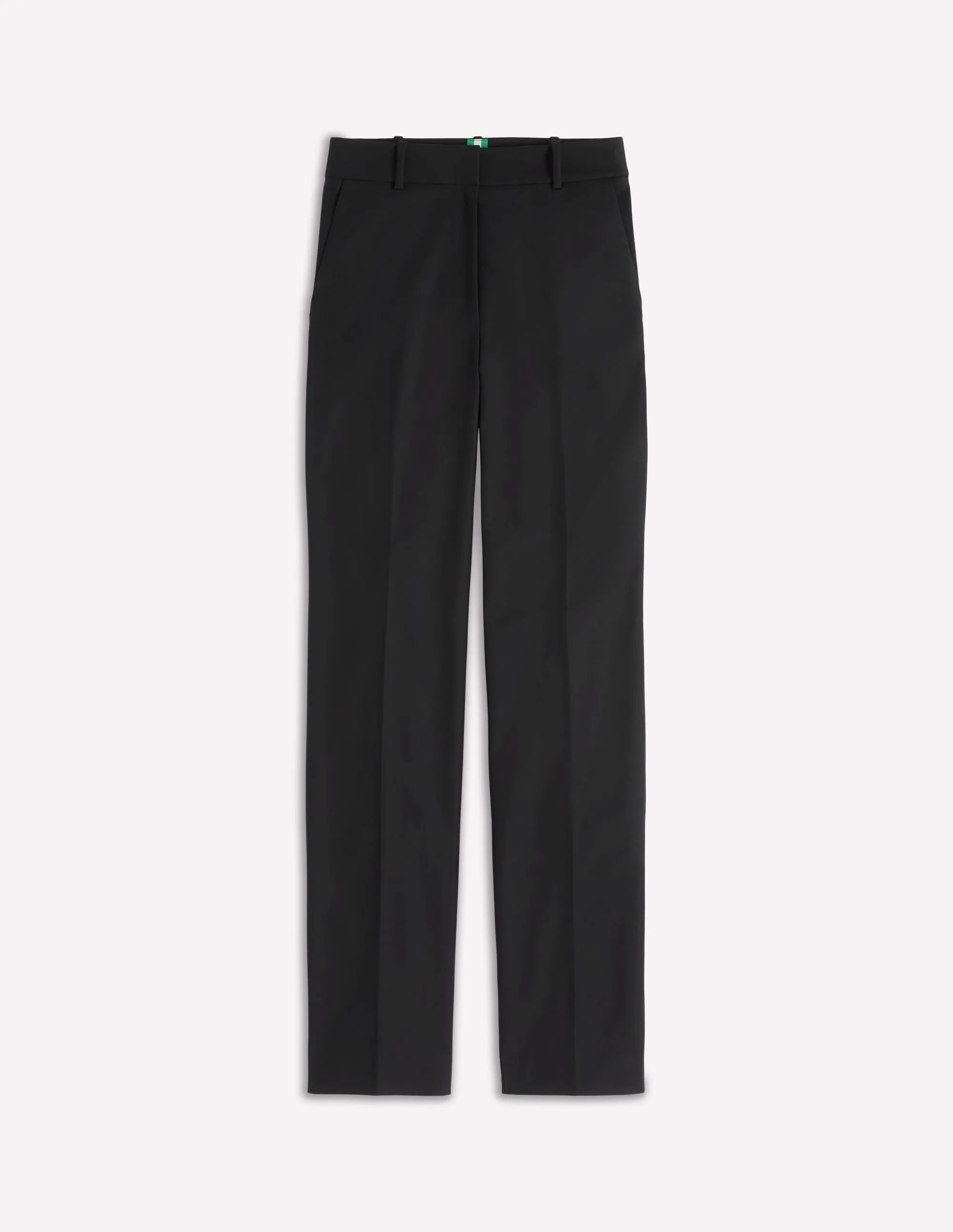 Full Length Canonbury Trousers-Black cuffed hem
