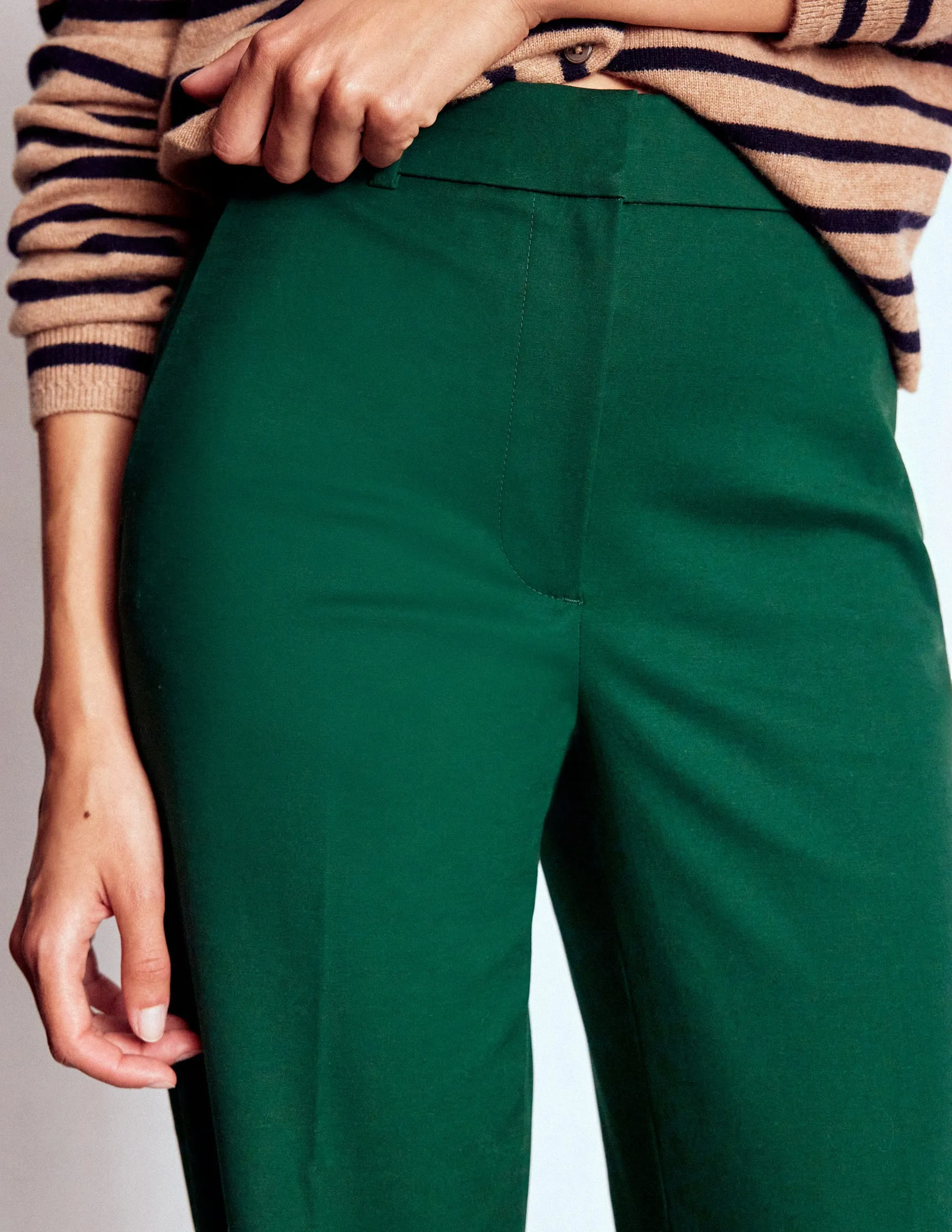 Full Length Canonbury Trousers-Emerald Green versatile piece