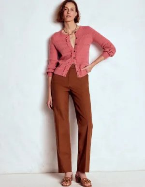 Full Length Canonbury Trousers-Russet subtle elegance