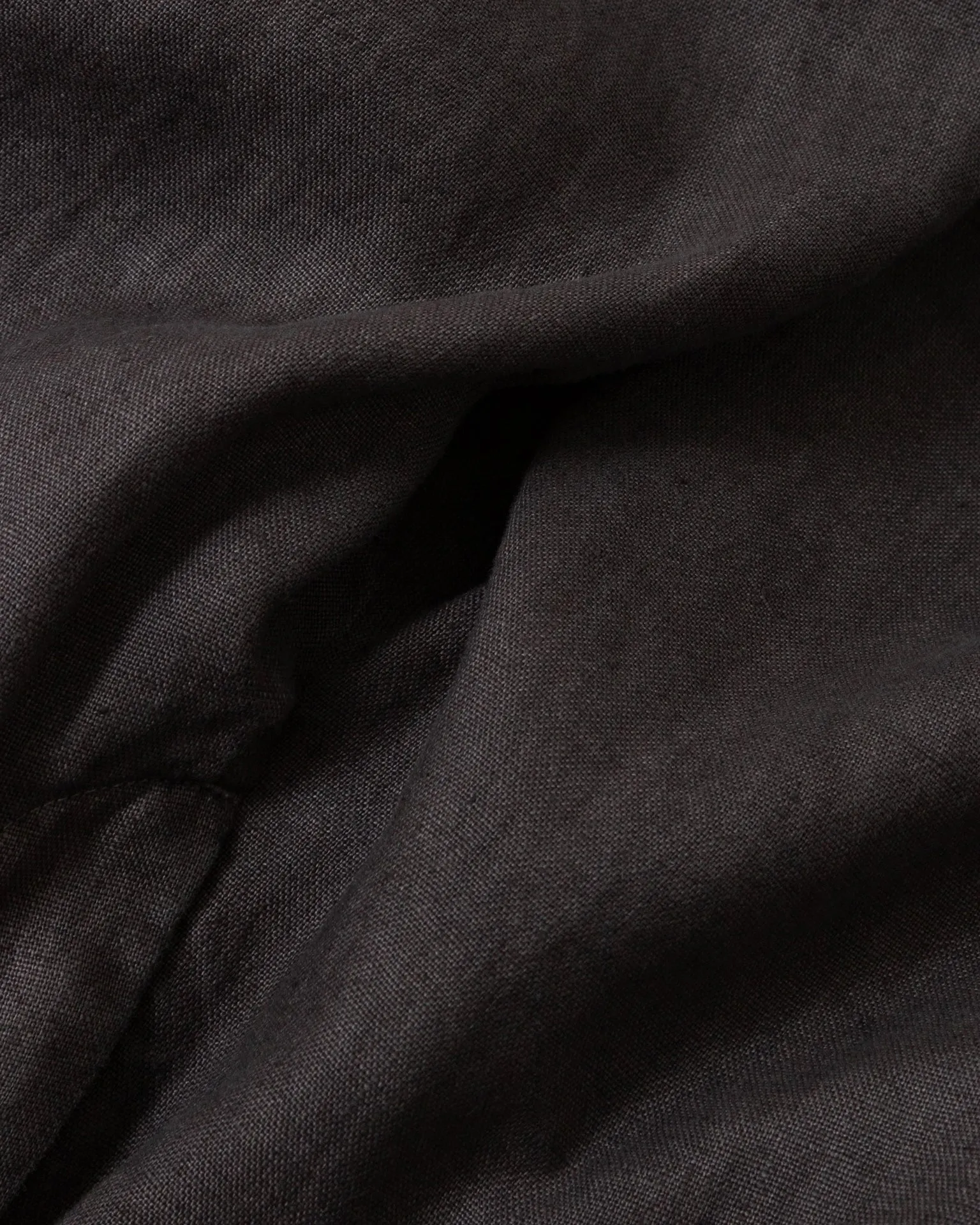 Garment Dyed Linen Camden Pant in Graphite classic waist