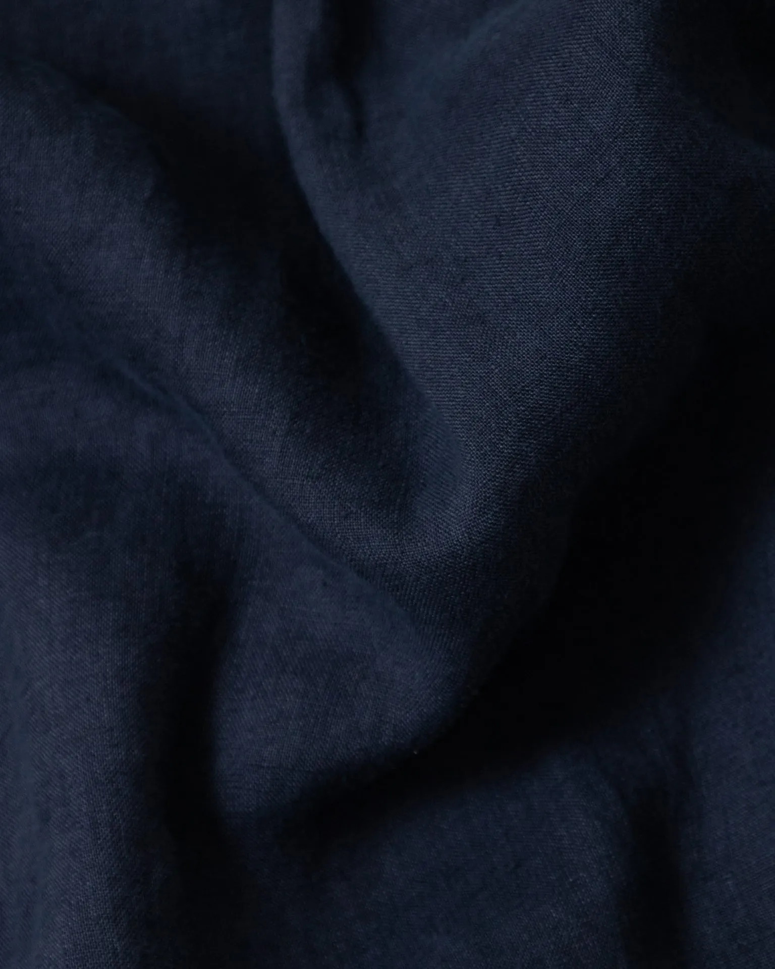 Garment Dyed Linen Shirt in Navy Core Piece