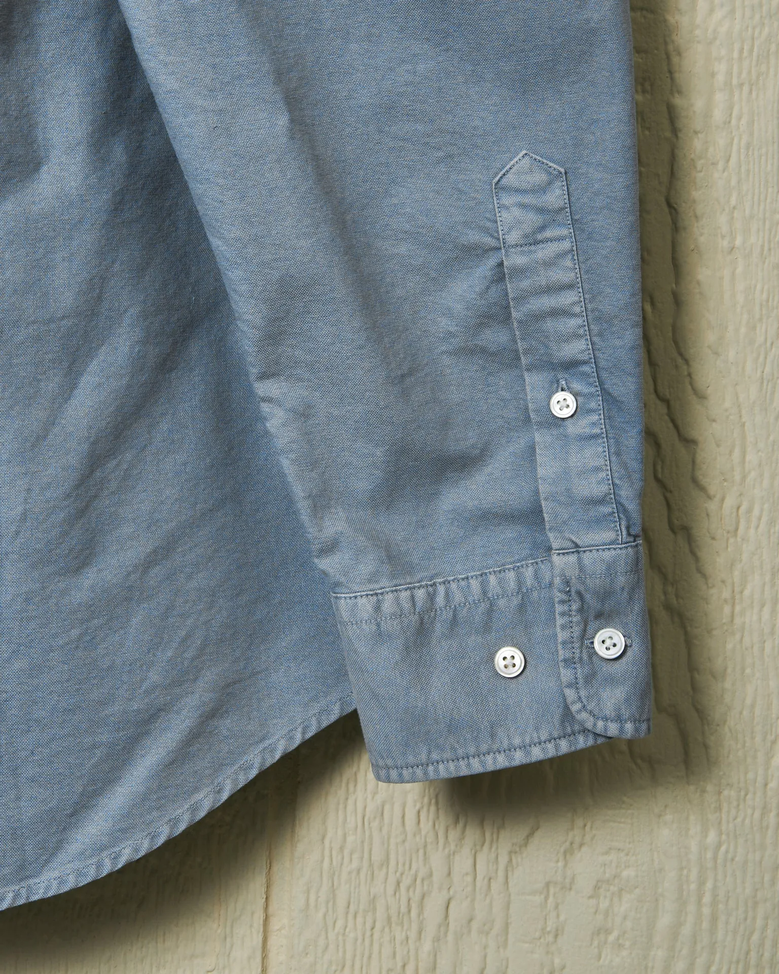 Garment Dyed Oxford Shirt in Chambray Mindful Wear
