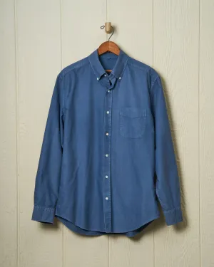 Garment Dyed Oxford Shirt in Weathered Navy Date Night