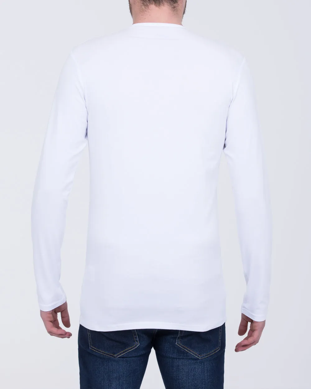 Girav London Long Sleeve Tall T-Shirt (white) flex fit