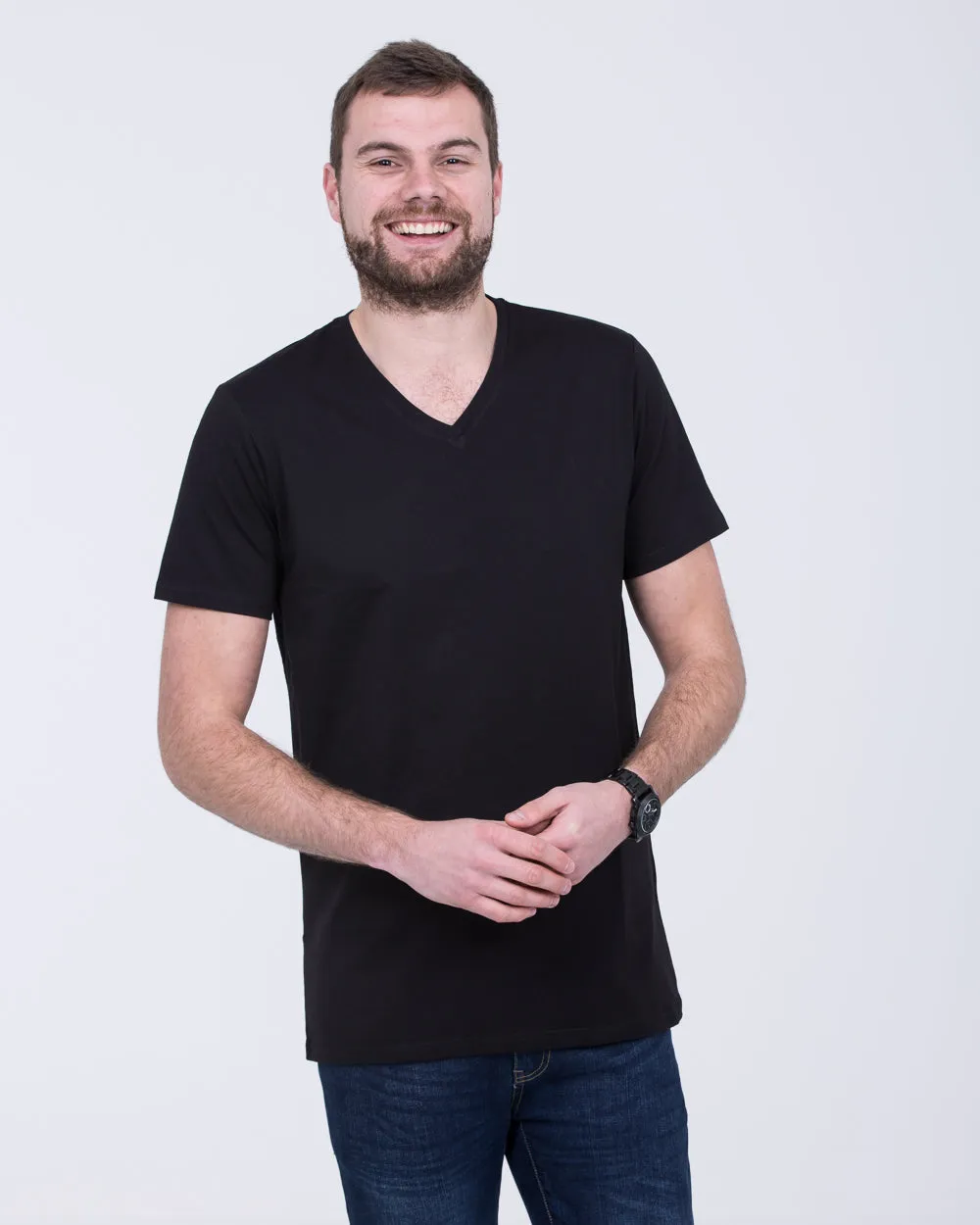 Girav New York Extra Tall V-Neck (black) Twin Pack smile feel