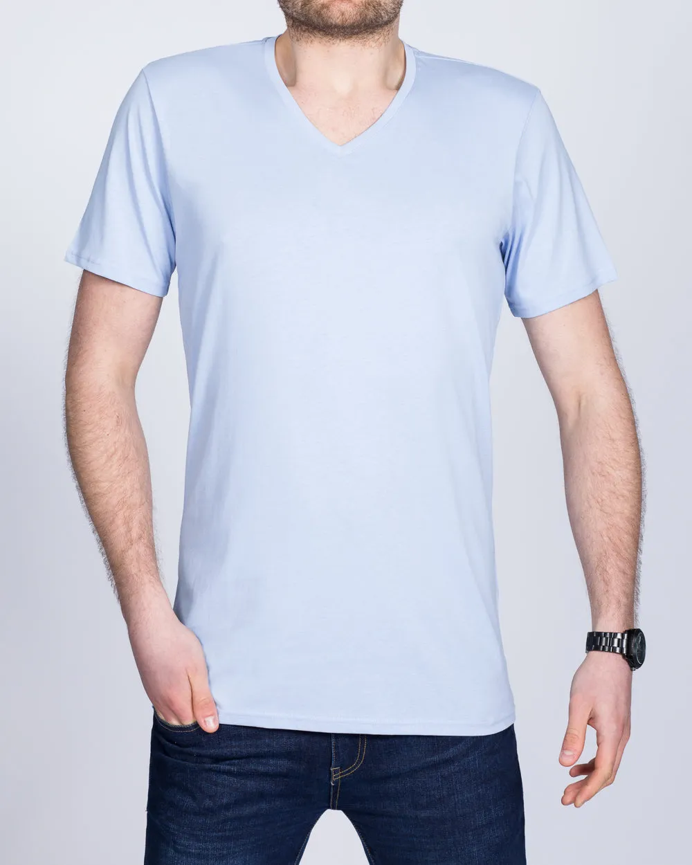 Girav New York Extra Tall V-Neck (serenity blue) earth tone