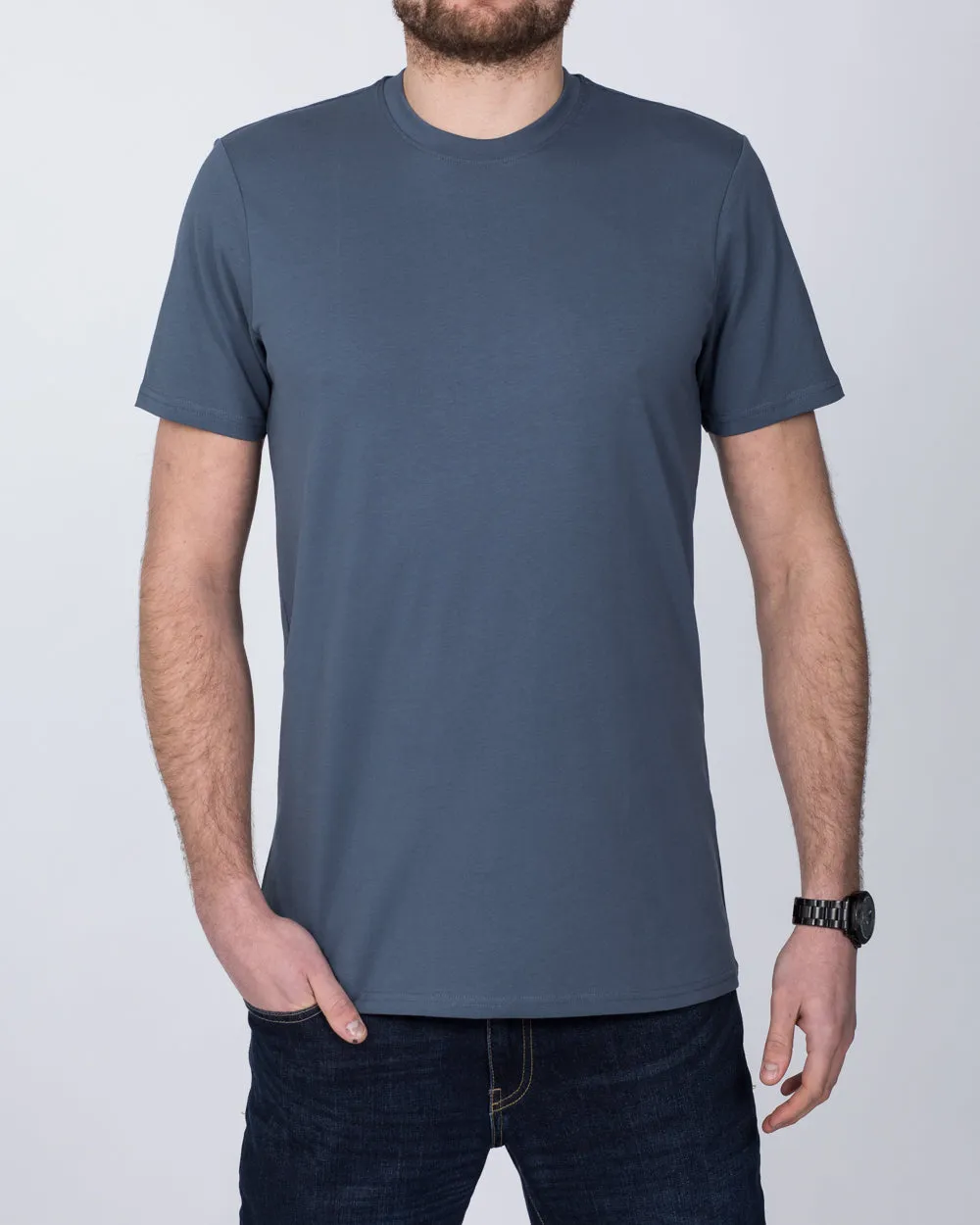 Girav Sydney Extra Tall T-Shirt (stone blue) bold art