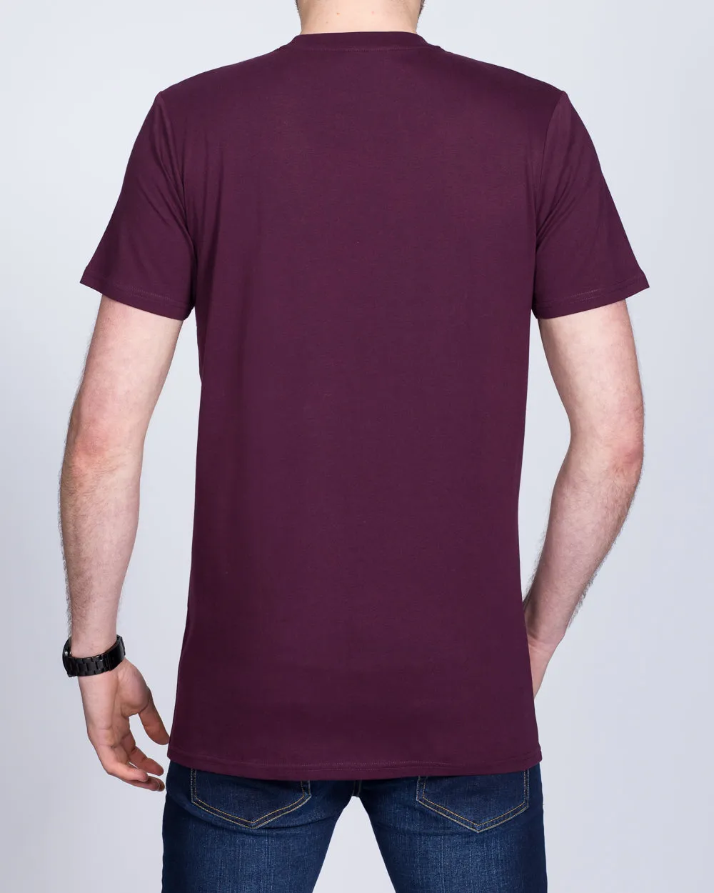 Girav Sydney Tall T-Shirt (bordeaux) dad style
