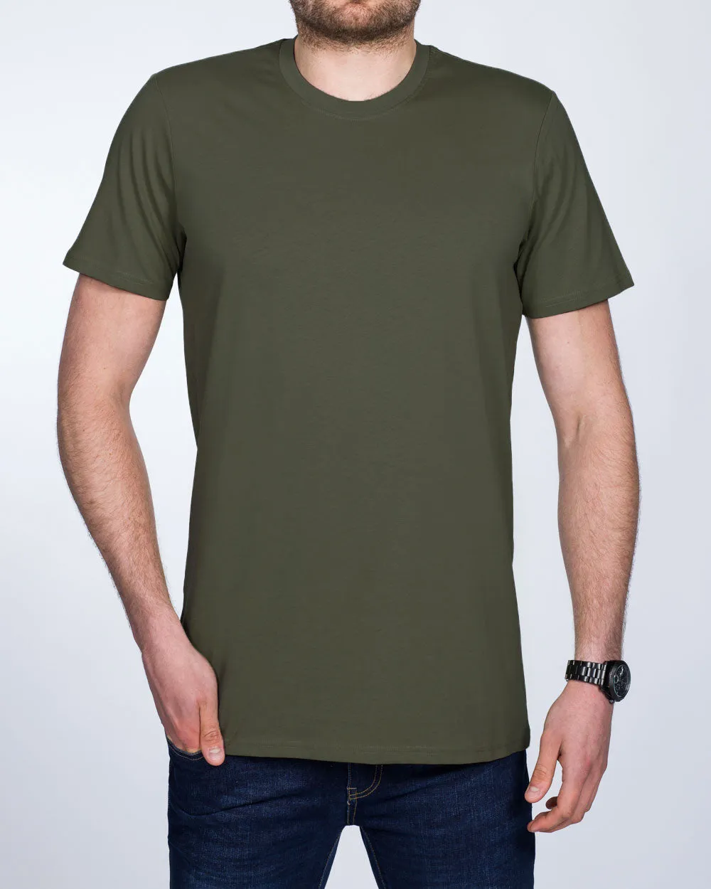 Girav Sydney Tall T-Shirt (dark olive) artsy mood