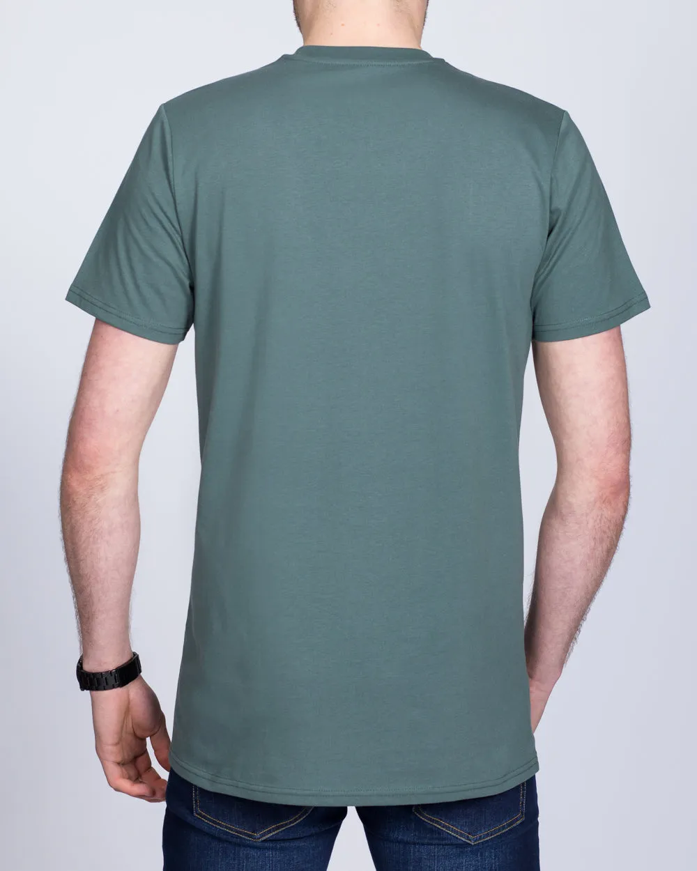 Girav Sydney Tall T-Shirt (metal green) office vibe