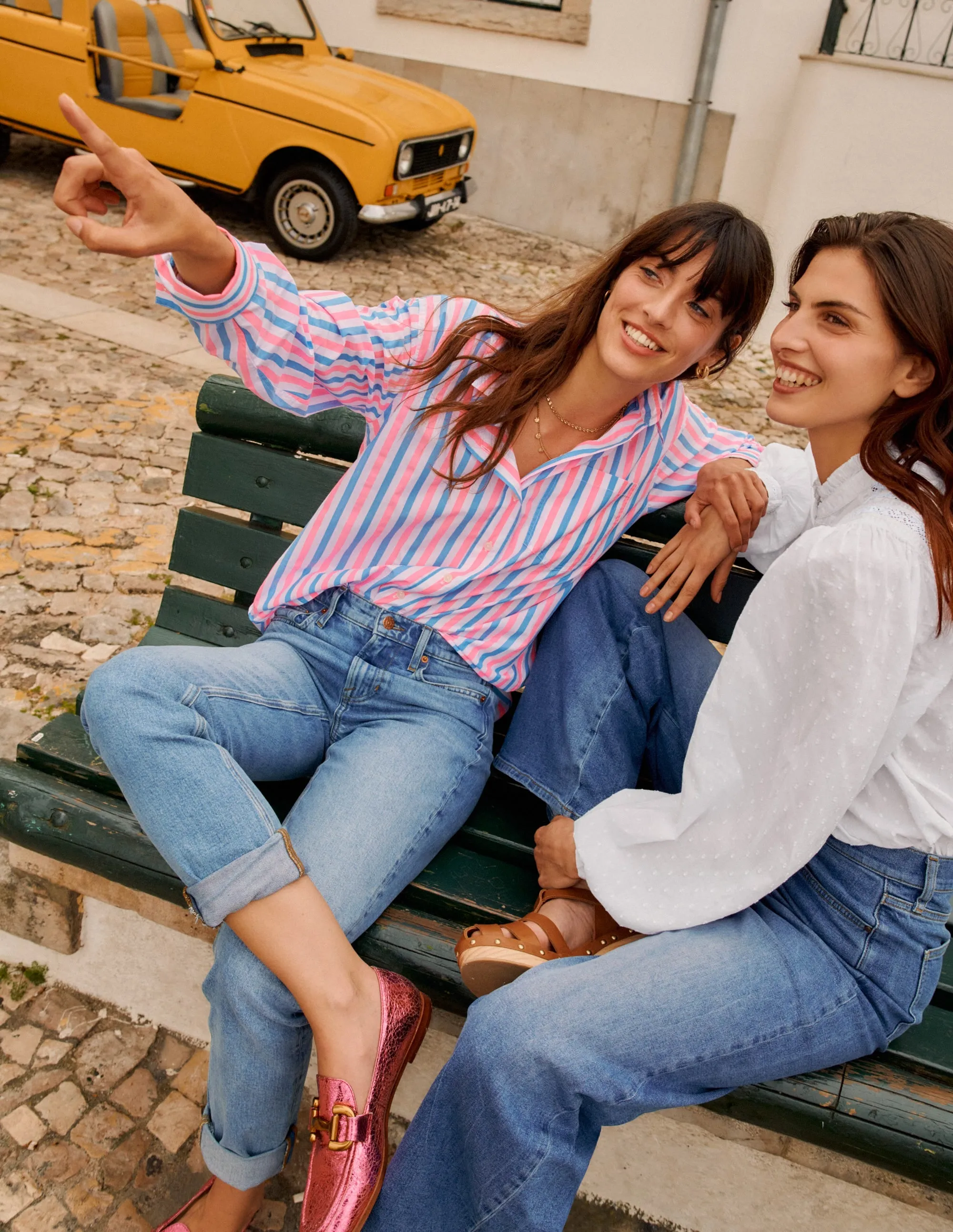 Girlfriend Jeans-Light Vintage low waist