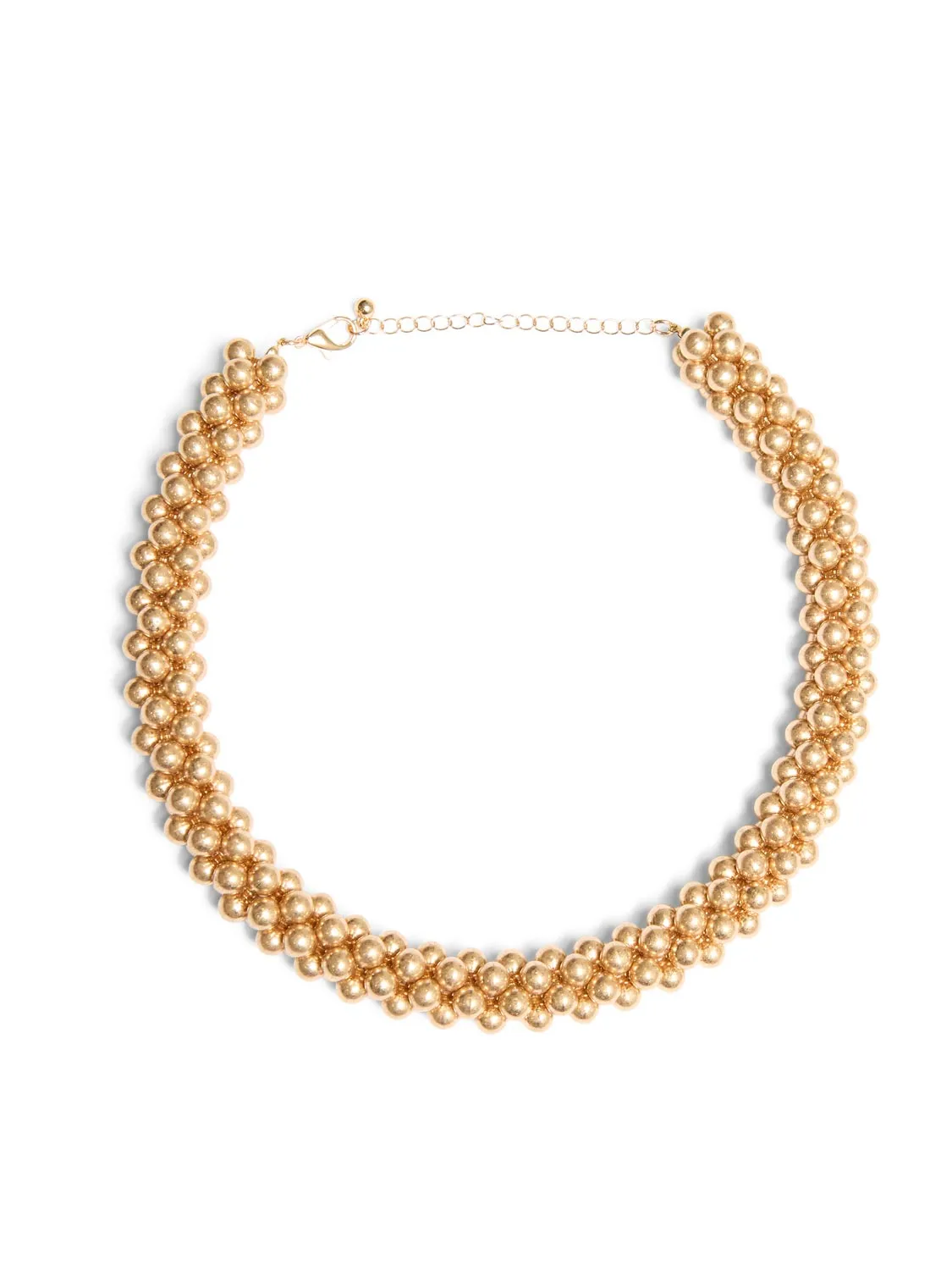 Gold Ball Cluster Necklace stylish fit
