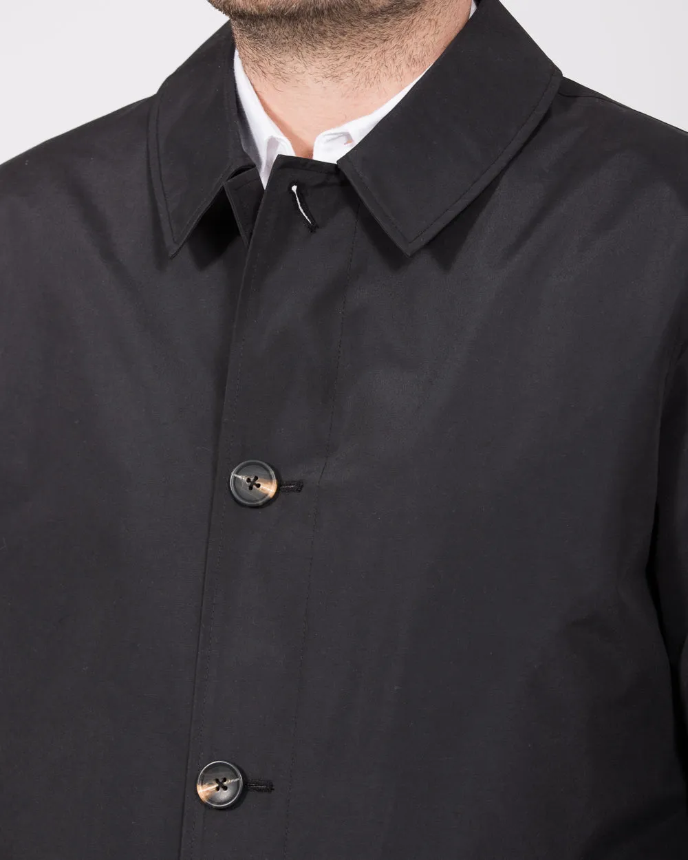 Grey Hawk Felix Tall Showerproof Rain Mac (black) clean travel layer
