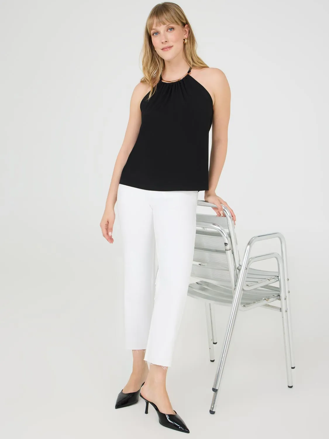 Halter Neck Top soft drape