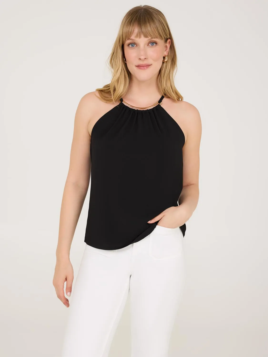 Halter Neck Top flowy touch
