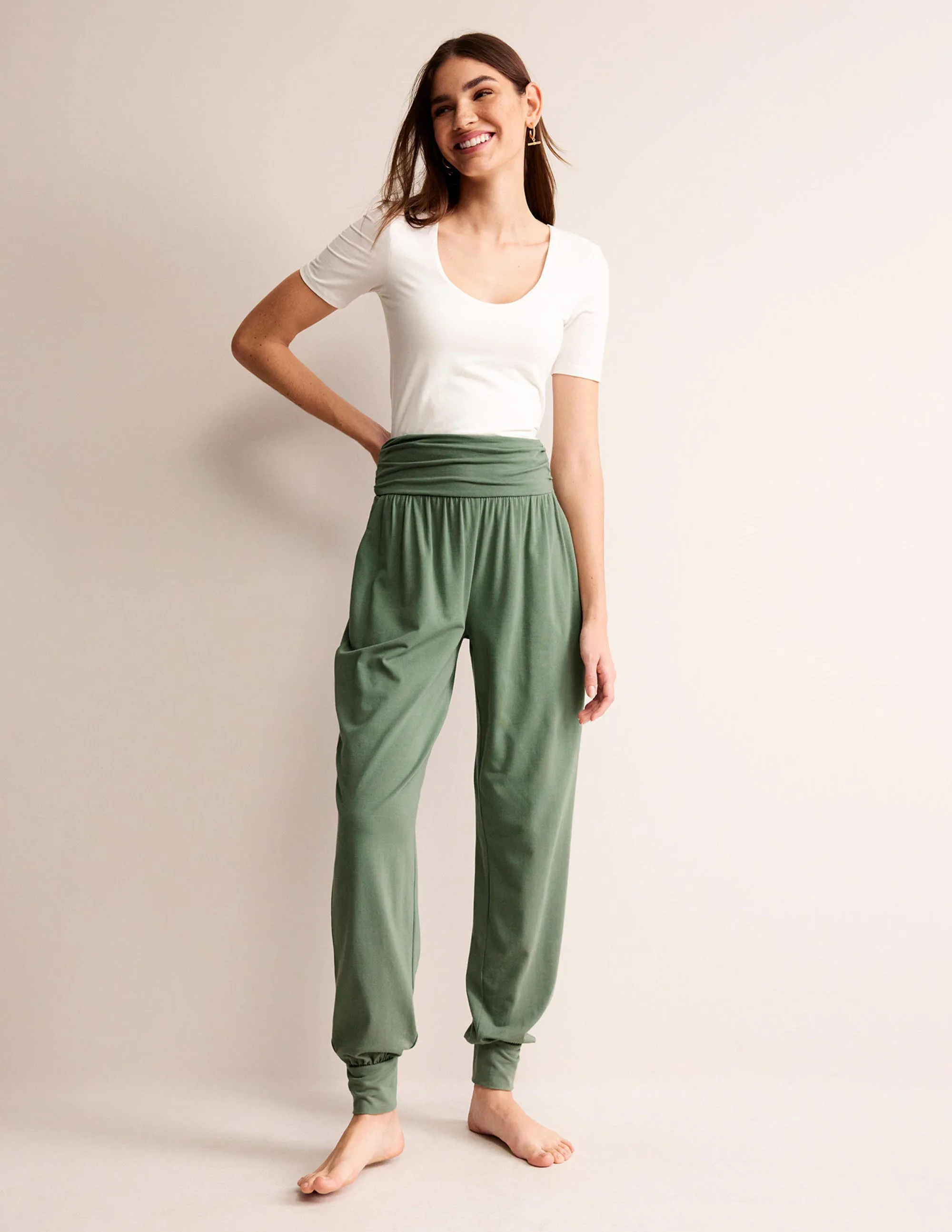 Hareem Jersey Joggers-Alder wrinkle-free