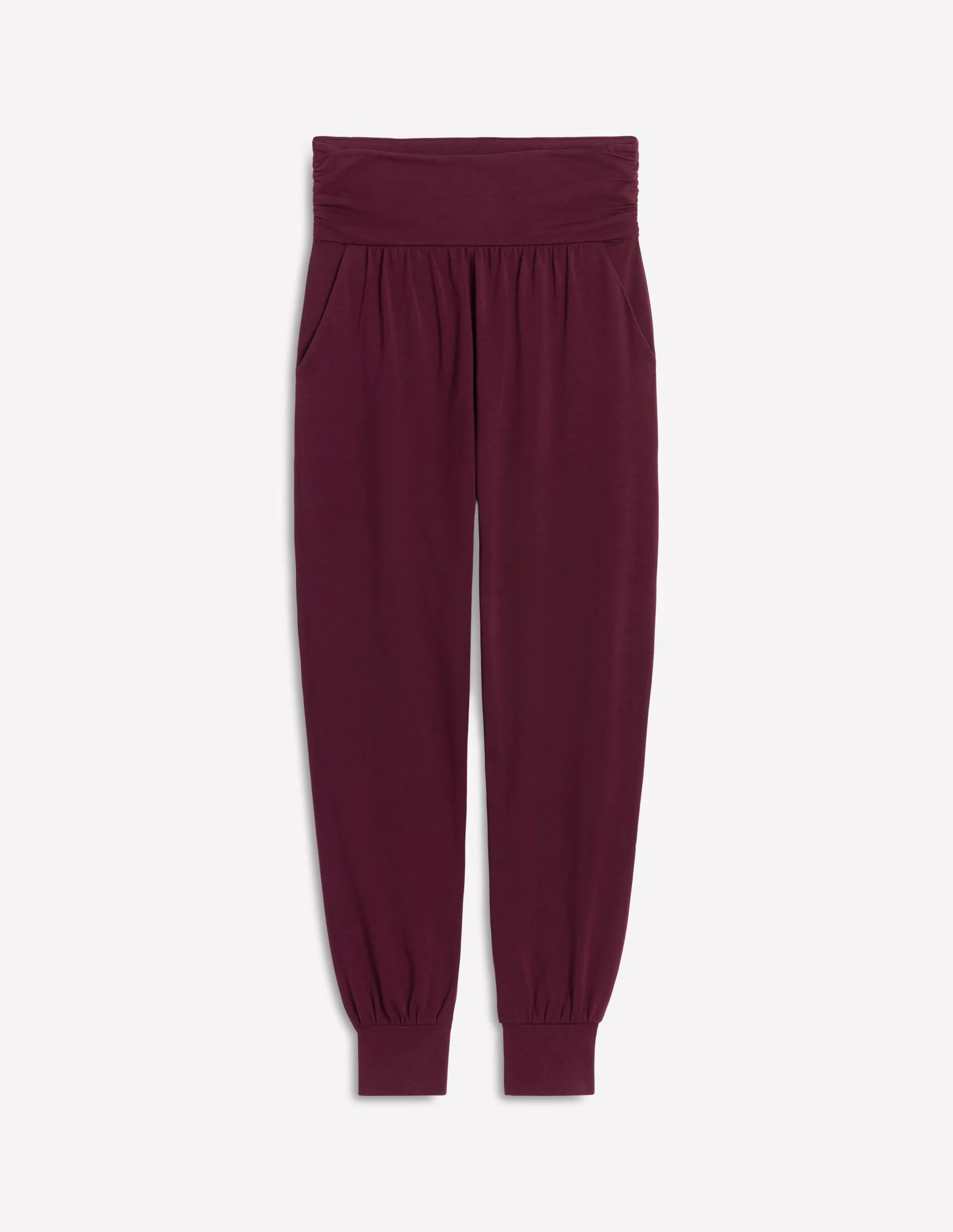 Hareem Jersey Joggers-Deep Wisteria high waist