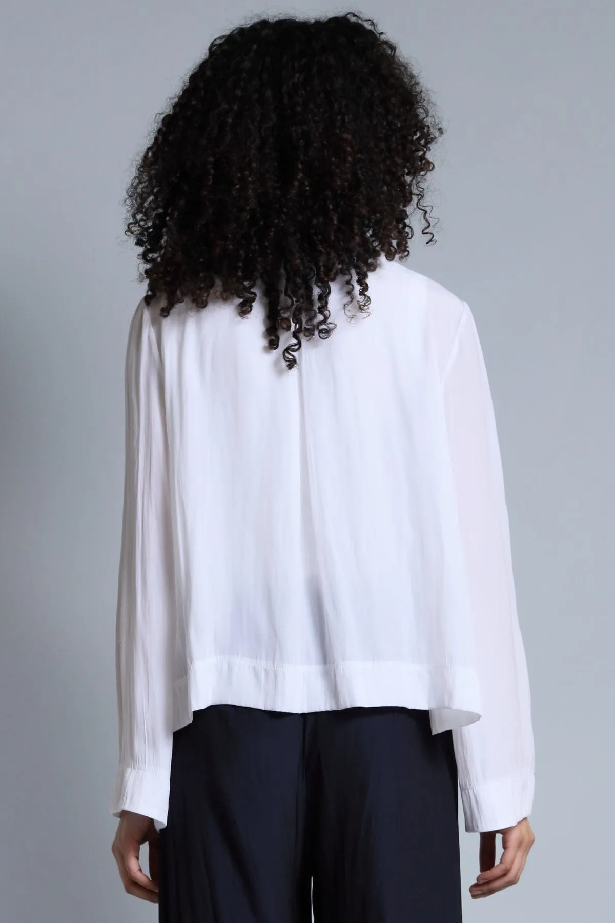 Hidden Placket Swing Jacket function first fit
