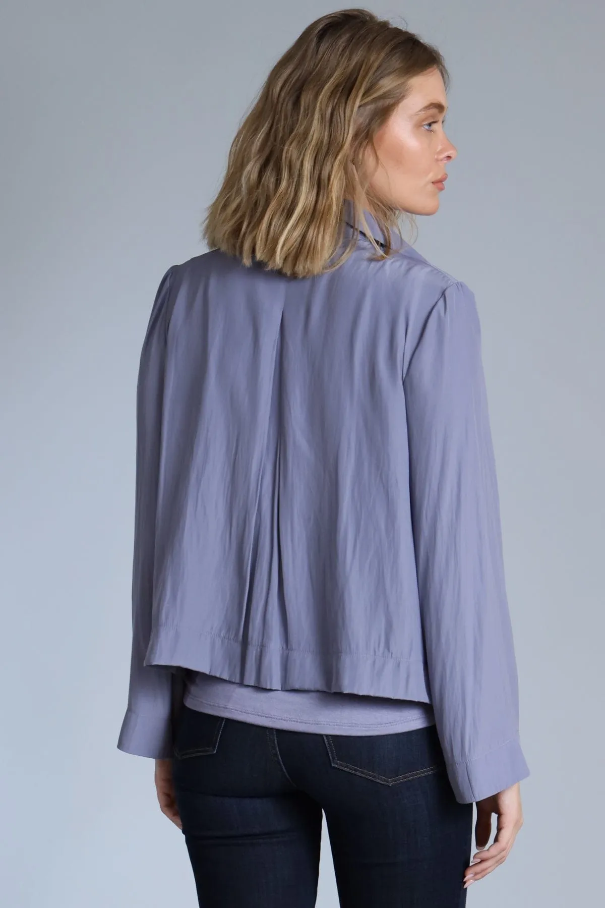 Hidden Placket Swing Jacket mountain trail fit