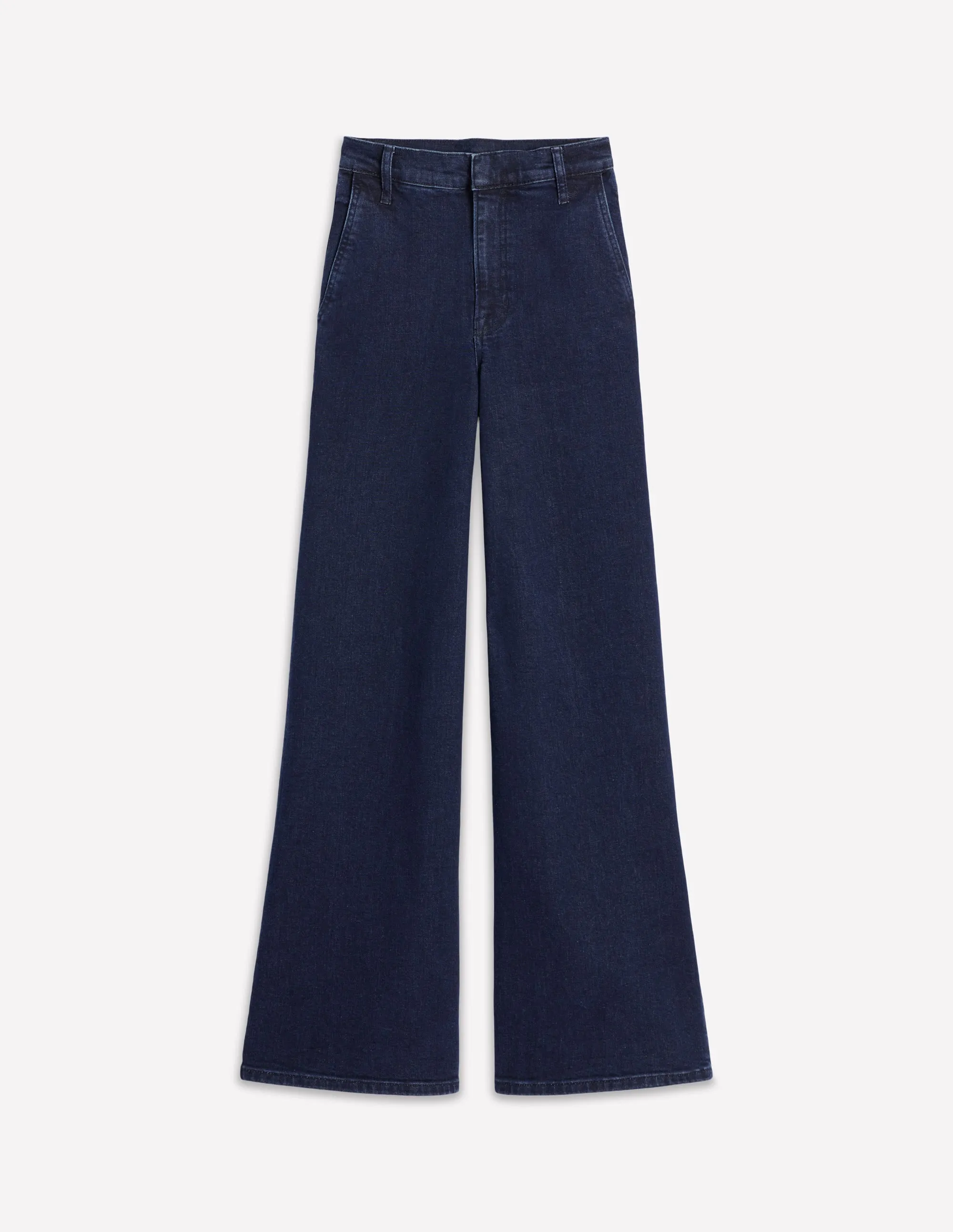 High Rise Clean Wide Jeans-Dark Vintage fitness lover