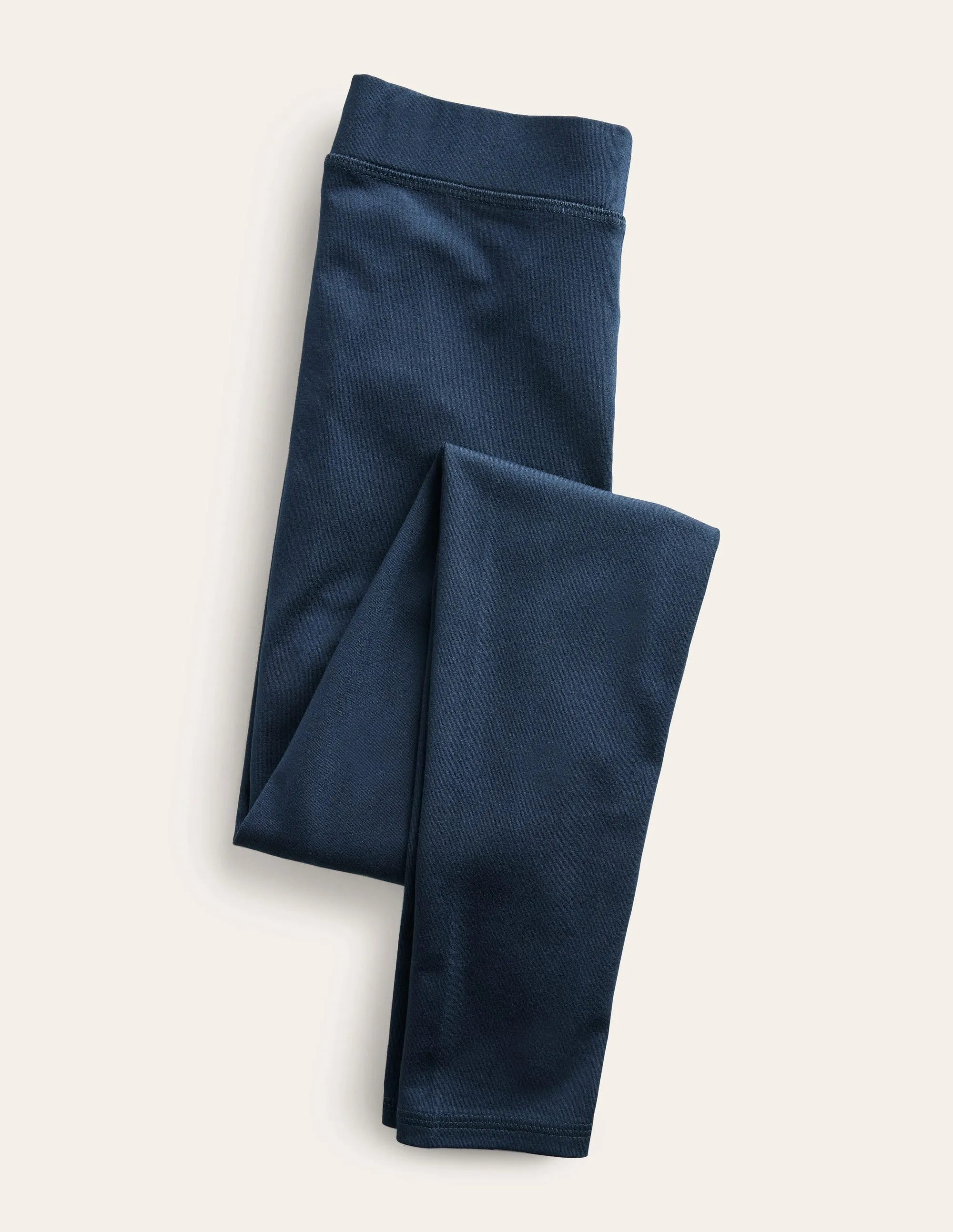 High Rise Jersey Leggings-Navy adaptive fit