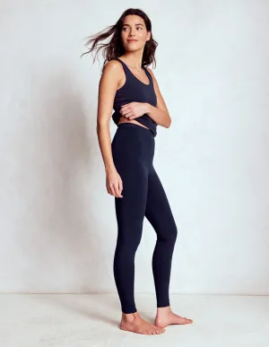 High Rise Jersey Leggings-Navy weekend outfit