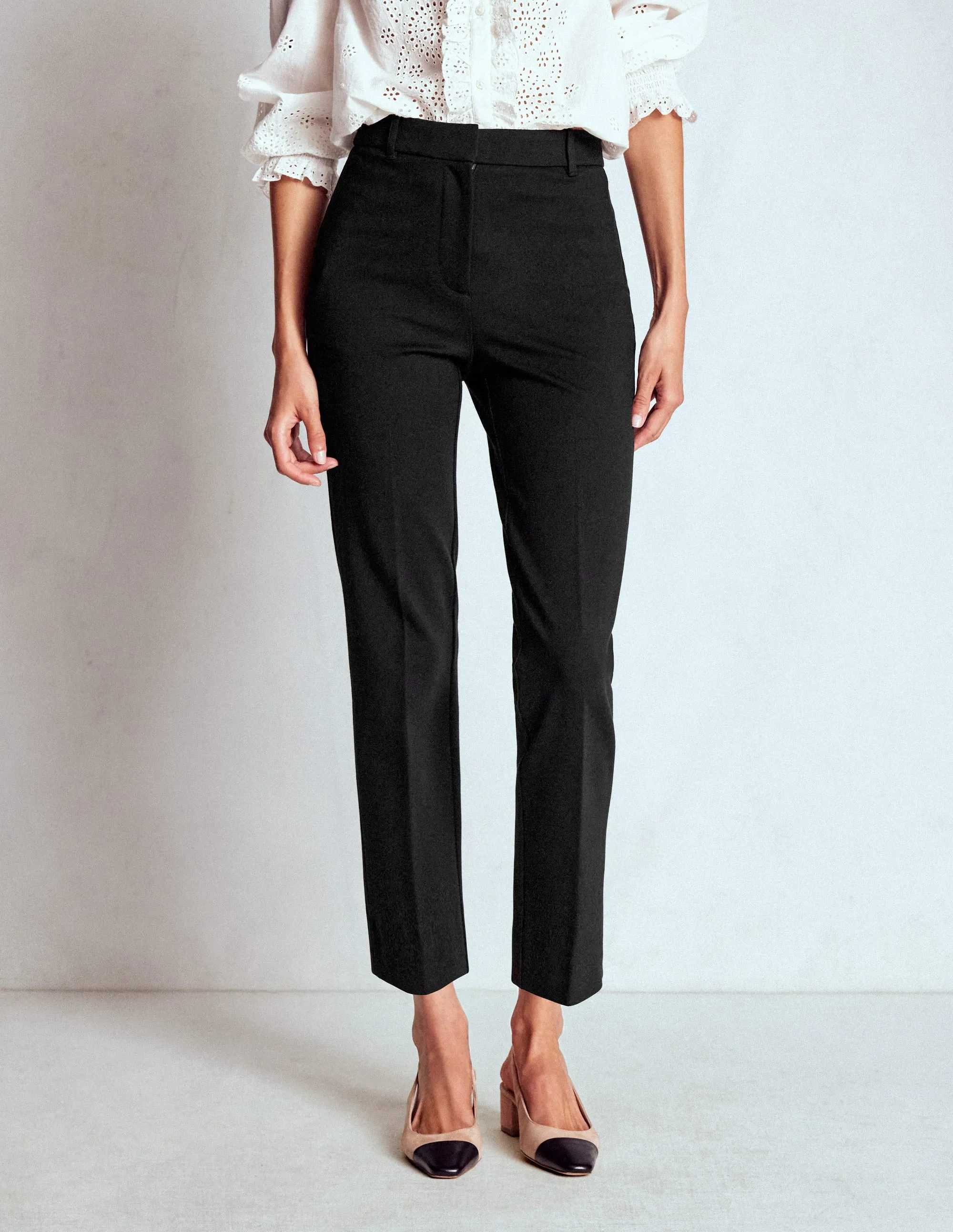 Highgate Ponte Trousers-Black loose fit